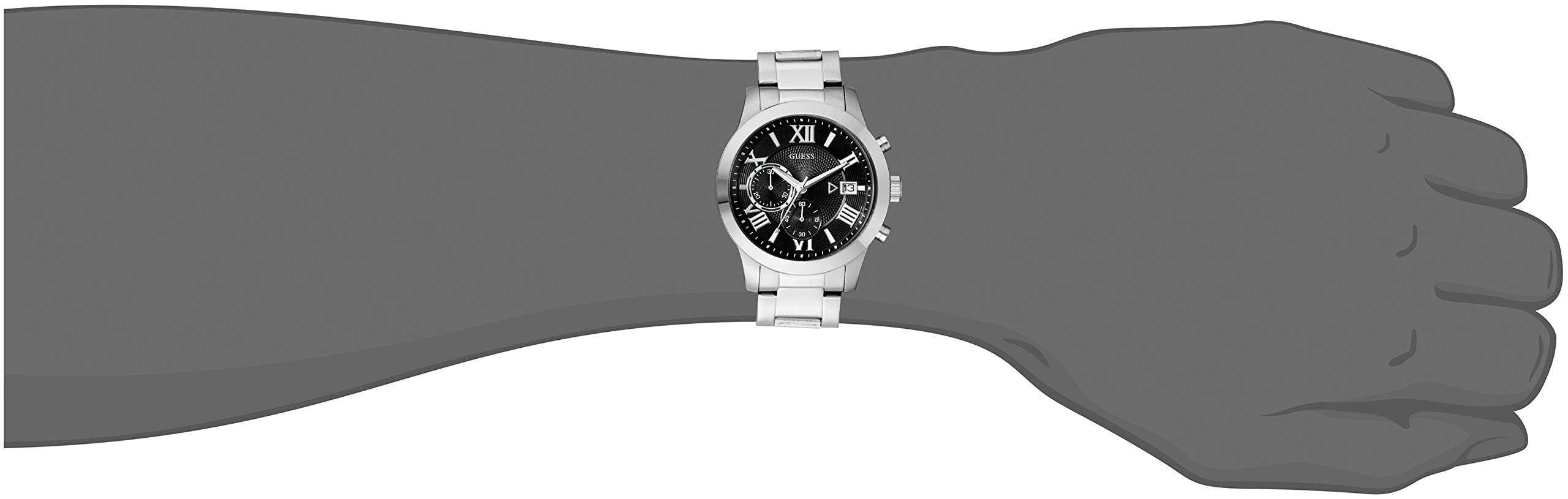 Buy GUESS Stainless Steel Black Chronograph Bracelet Watch with