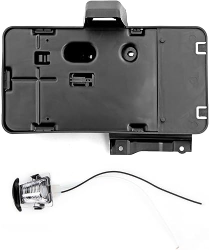 Miniatura 7 de Marco de soporte de matrícula con lámpara compatible con Jeep Wrangler JK 2007-2018 Soporte de montaje de placas traseras para Jeep Wrangler JK,