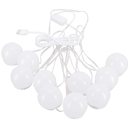 Mirror Light, Bright Cosmetic Mirror Bulb Multifunctional with 3 Color Light for Bathroom Wall Mirror for Shooting