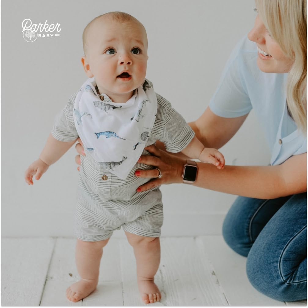 Parker Baby Bandana Drool Bibs for Boys, Girls & Unisex - Soft & Stylish Teething Bibs for Babies - Image 6
