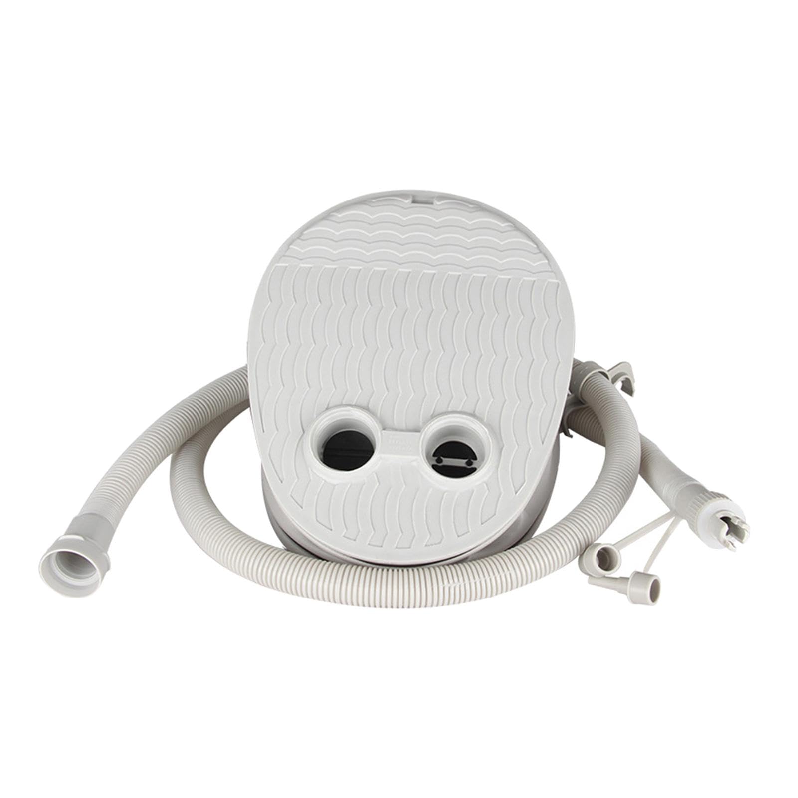 Oshhni Fußpumpe mit austauschbaren Düsen, leichte Outdoor-Fußluftpumpe mit Schlauch für Spielzeug, Schlauchboot, Yoga, Ball, Schlauchboote, Luftmatratze