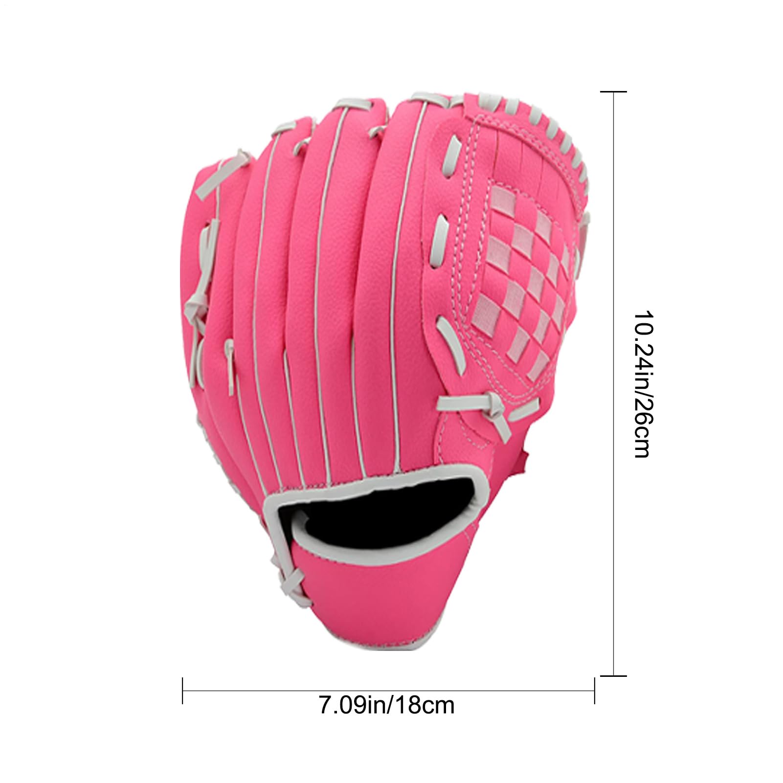 Generico Guanti da allenamento per baseball, guanti da baseball per giovani,Guanto da baseballs per adulti e ragazze | Guantii da baseballs in pelle PU addensati per bambini per principianti