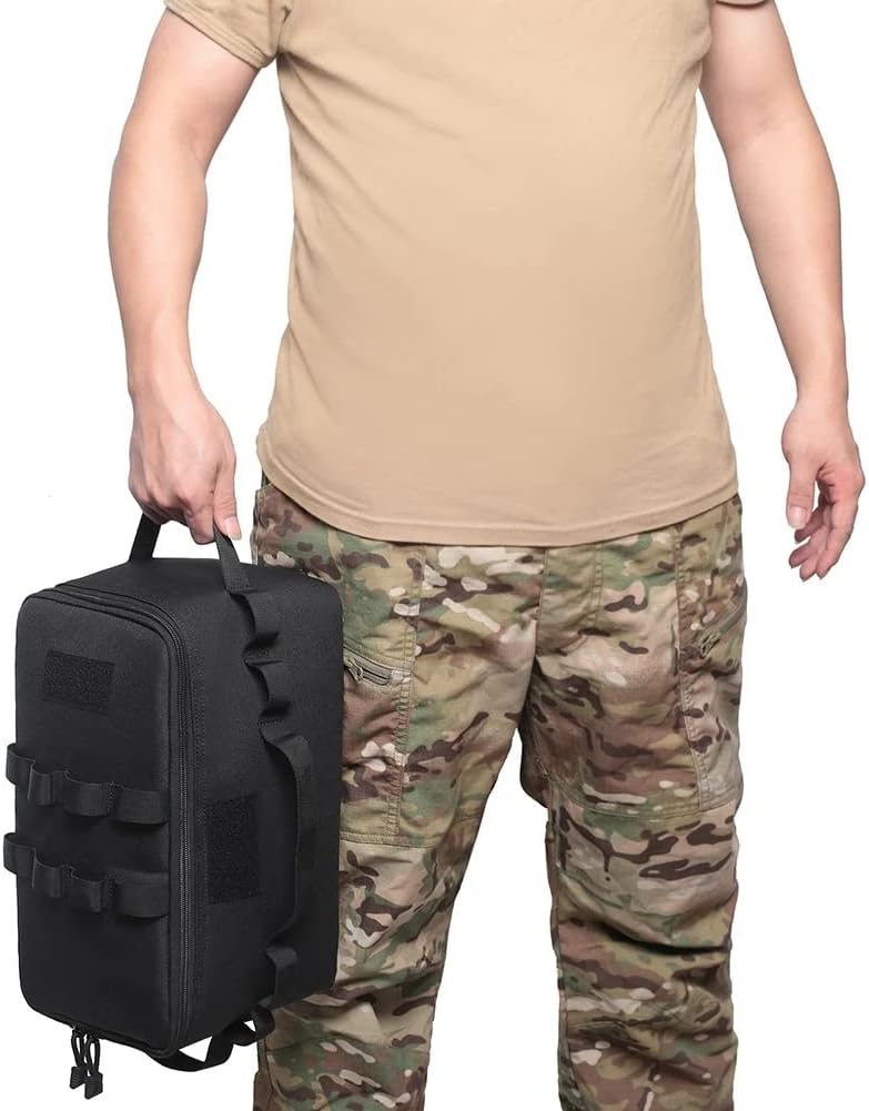 JSEIAJB Outdoor Camping Gas Tank Storage Bag Large Capacity Ground Nail Tool Bag Gas Canister Picnic Cookware Utensils Kit Organizer(E)