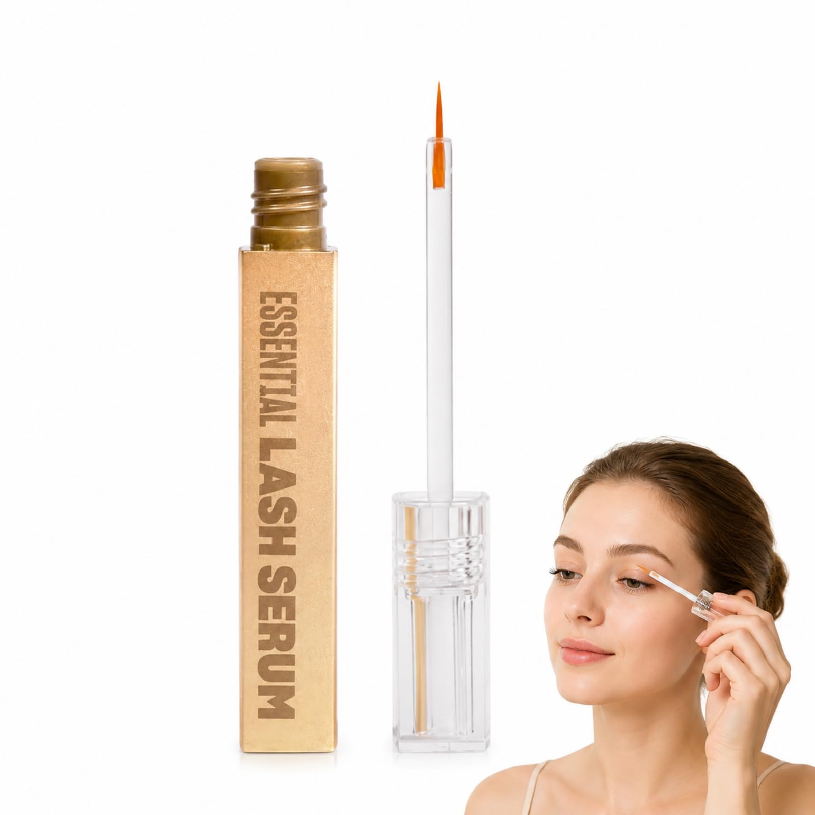 Original Essential Lash Serum(2ML) Lash Serum 4LongLashes Wimpernserum Für Sichtbar Gepflegte Wimpern Feuchtigkeitsspendende Formel Für Zuhause Und Auf Reisen