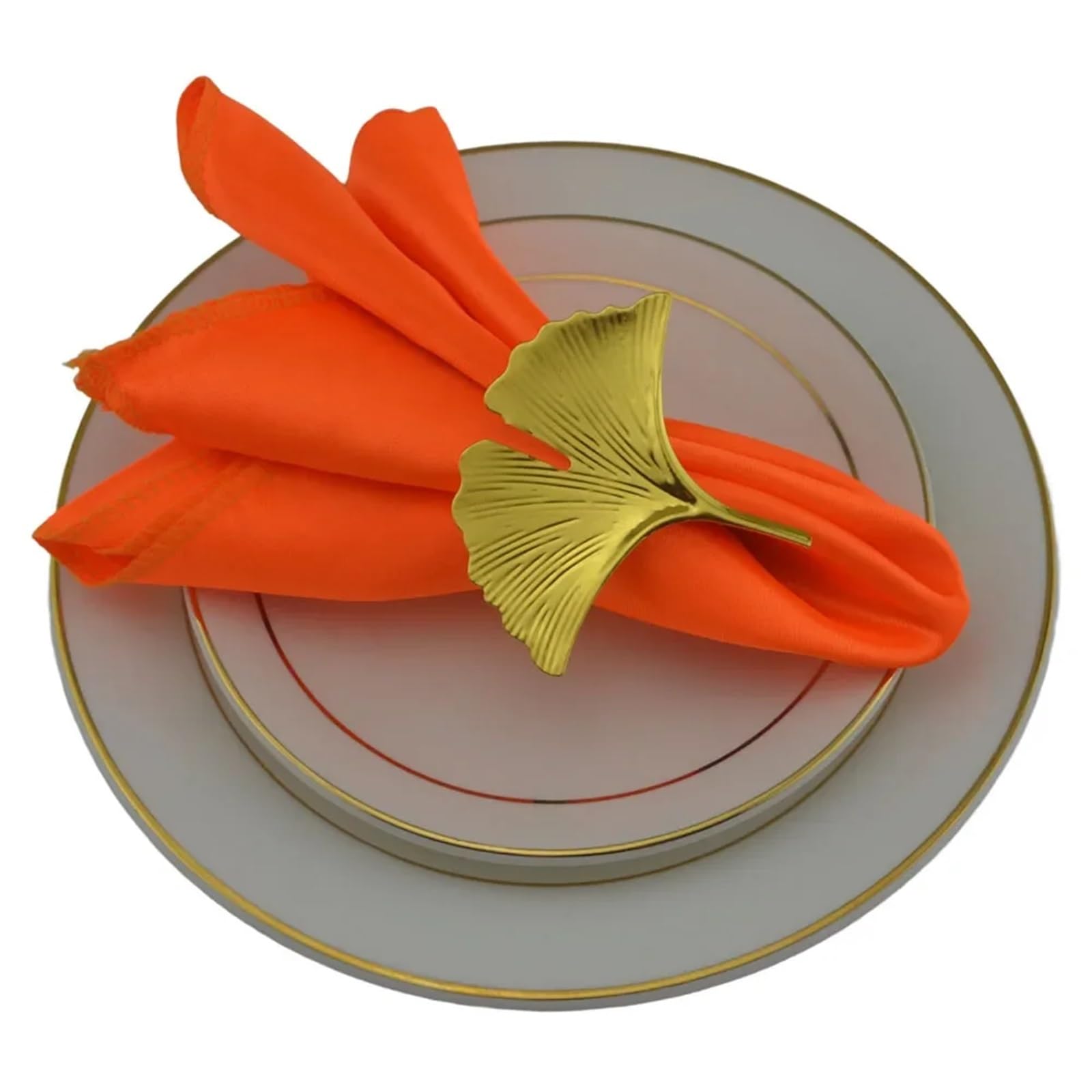 serviettes napkins 50pcs Table Napkins Wedding Hall Decoration Cloth Stain Handkerchief Christmas Birthday Baby Shower Home Party Dinner Napkin for dining wedding party everyday home(Orange)