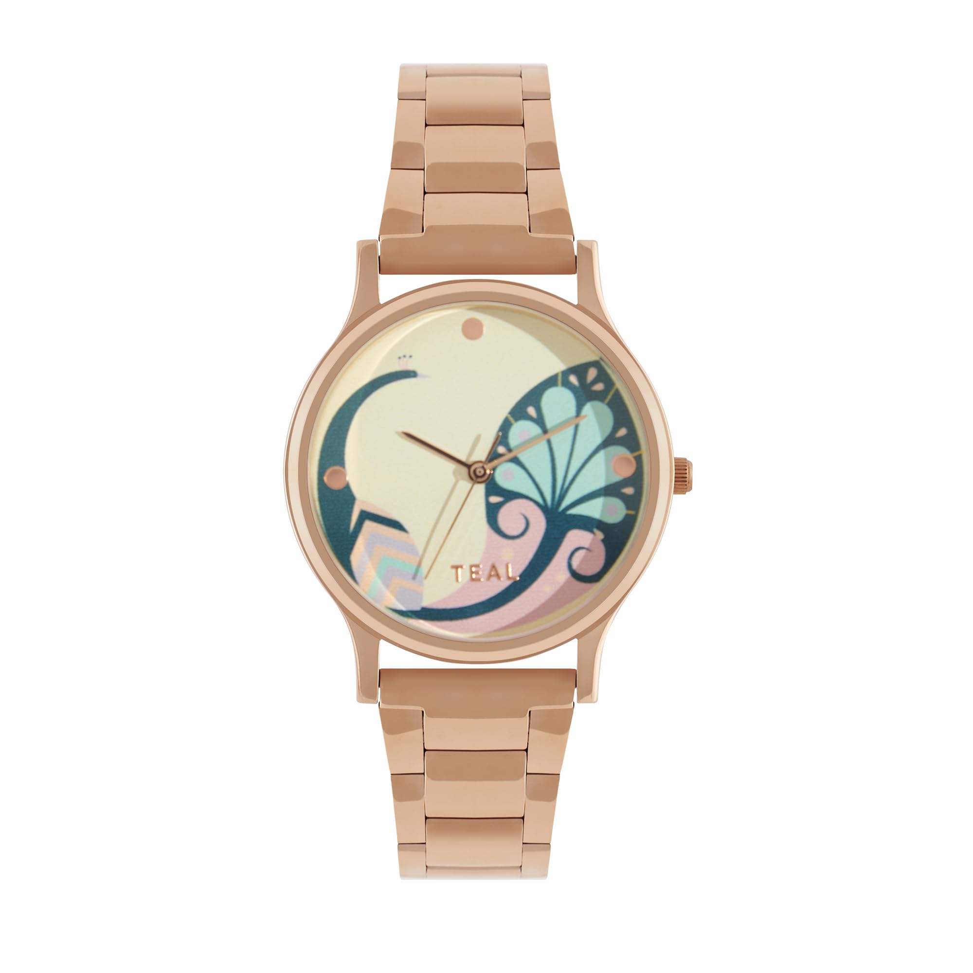 Round Dial Analog Watch for Women|Bohemian Leaves Collection| Stainless Steel Strap|Gifts for Women/Girls/Ladies |Stylish Fashion Watch for Casual/Work-image-10