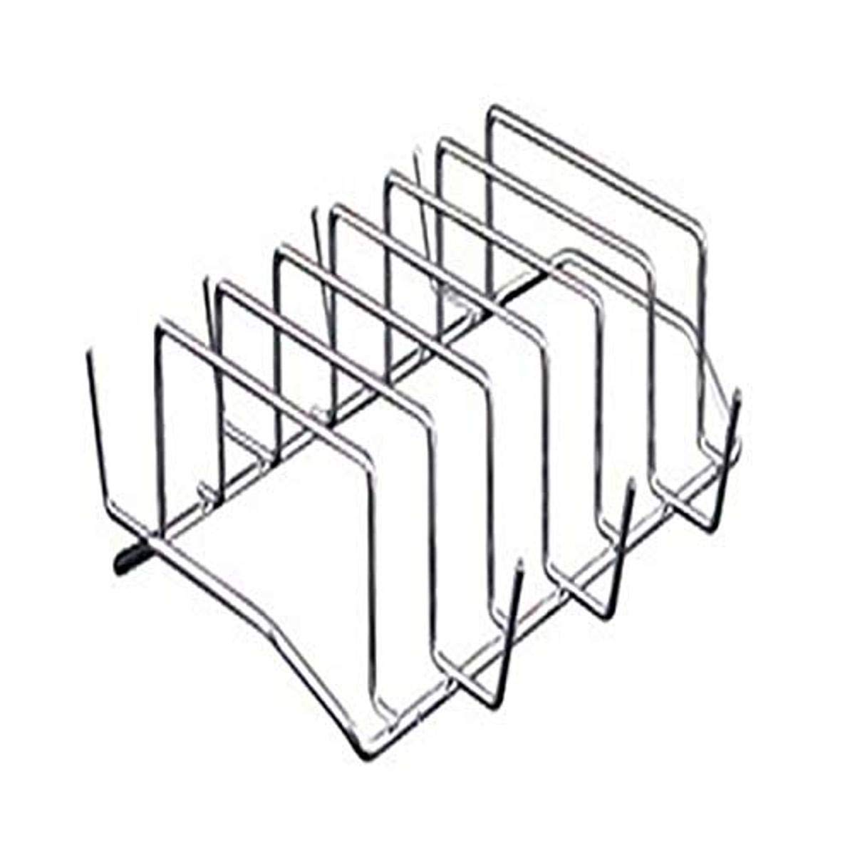 Campamento Chef ribrk Rib Rack organizador ventilado de acero para asar carne