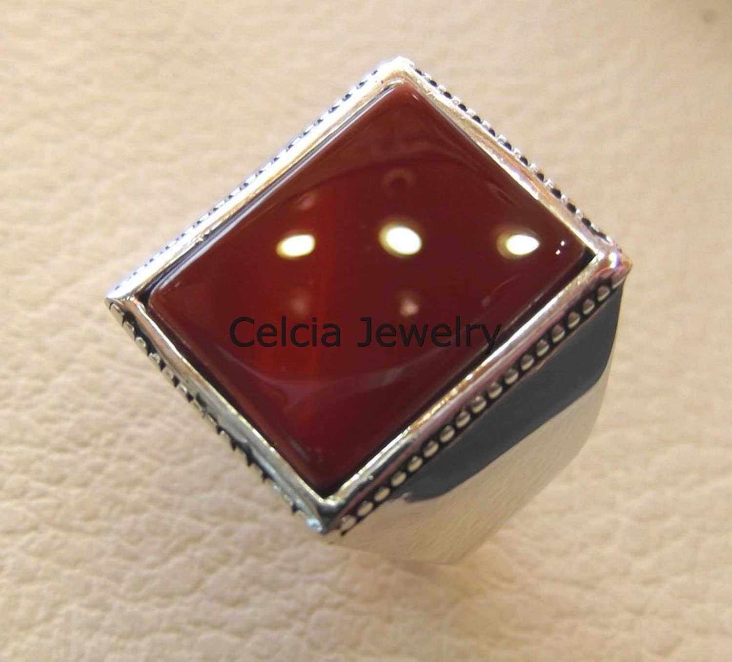 Rechteckiger flacher Ring aus natürlichem Edelstein, atemberaubender Ring, Statement-Ring, ultimativer Ring, exklusiver Ring, perfekter Ring, entzückender Ring, Vatertagsgeschenke