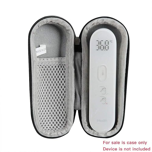 Miniatura 2 de Hermitshell Estuche rígido de viaje para termómetro de frente sin contacto iHealth Termómetro infrarrojo digital