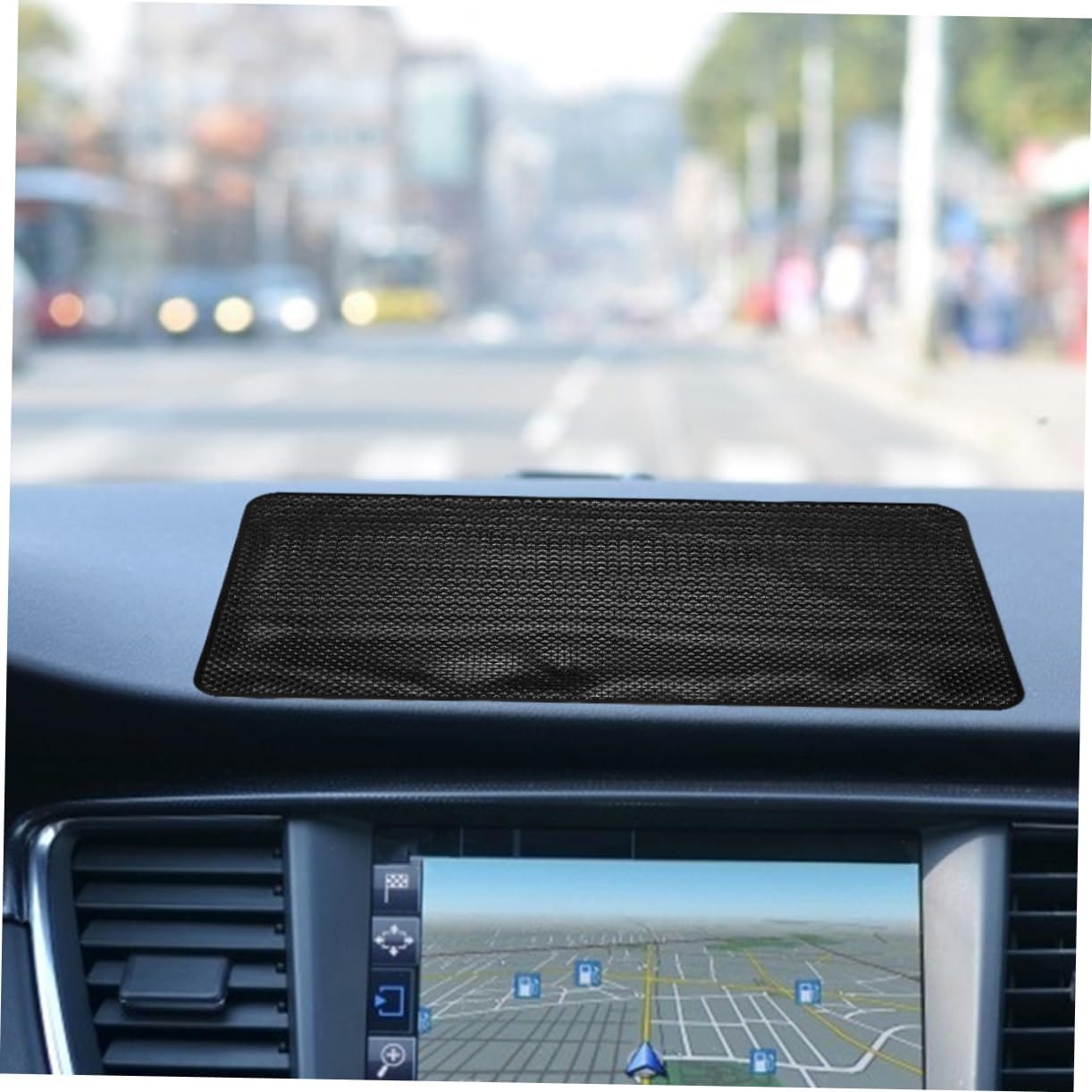 2Pcs Non Slip Dashboard Pads for Car Sticky Gripping Mats Car Ornament Decorative Non Slip Phone Pad Slip Car Dashboard Accessories Pattern Design