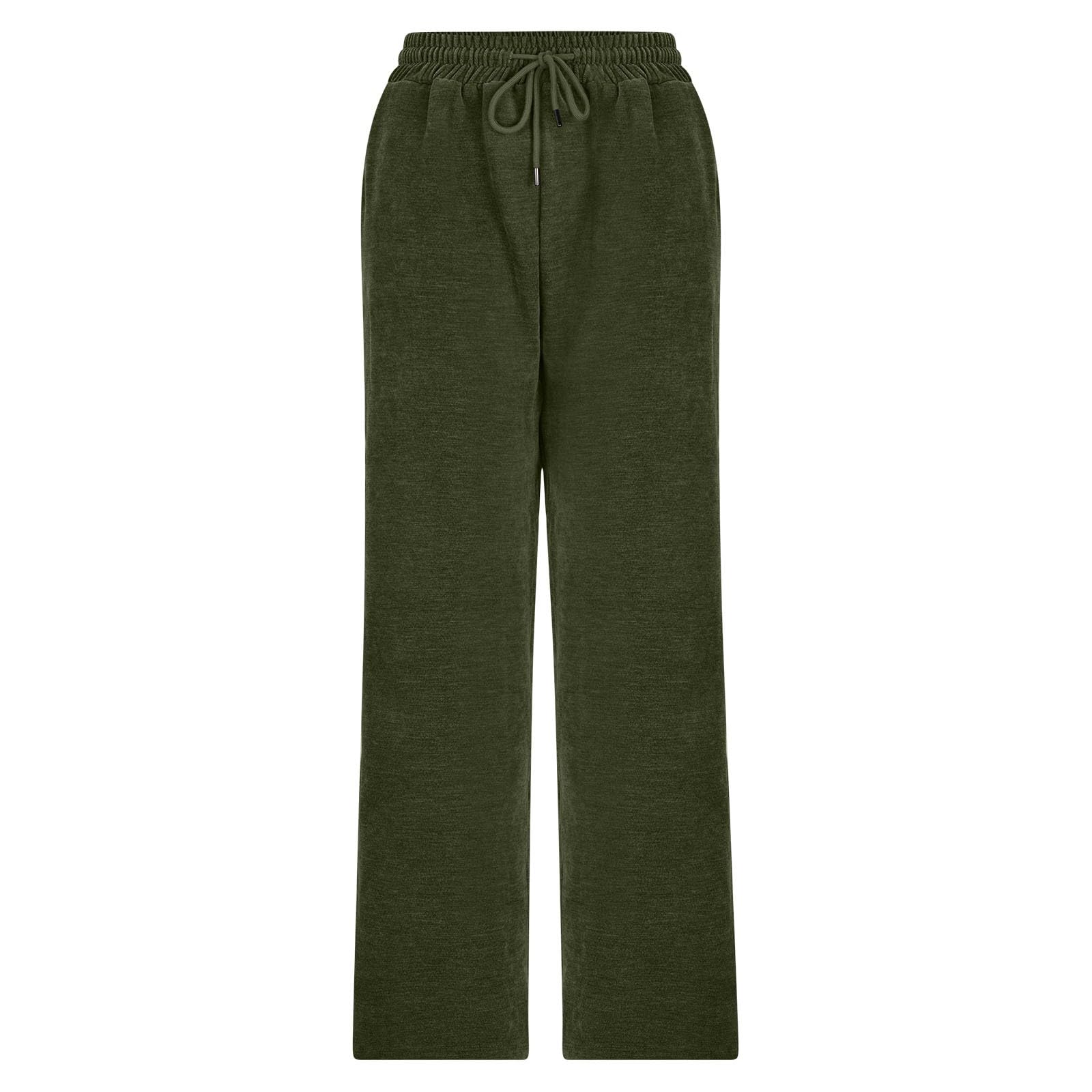 Pantalones deportivos holgados con cintura elástica para mujer, cómodos, elásticos, para gimnasio, entrenamiento, pierna recta, pantalones casuales para correr, deportes, transpirables, cálidos