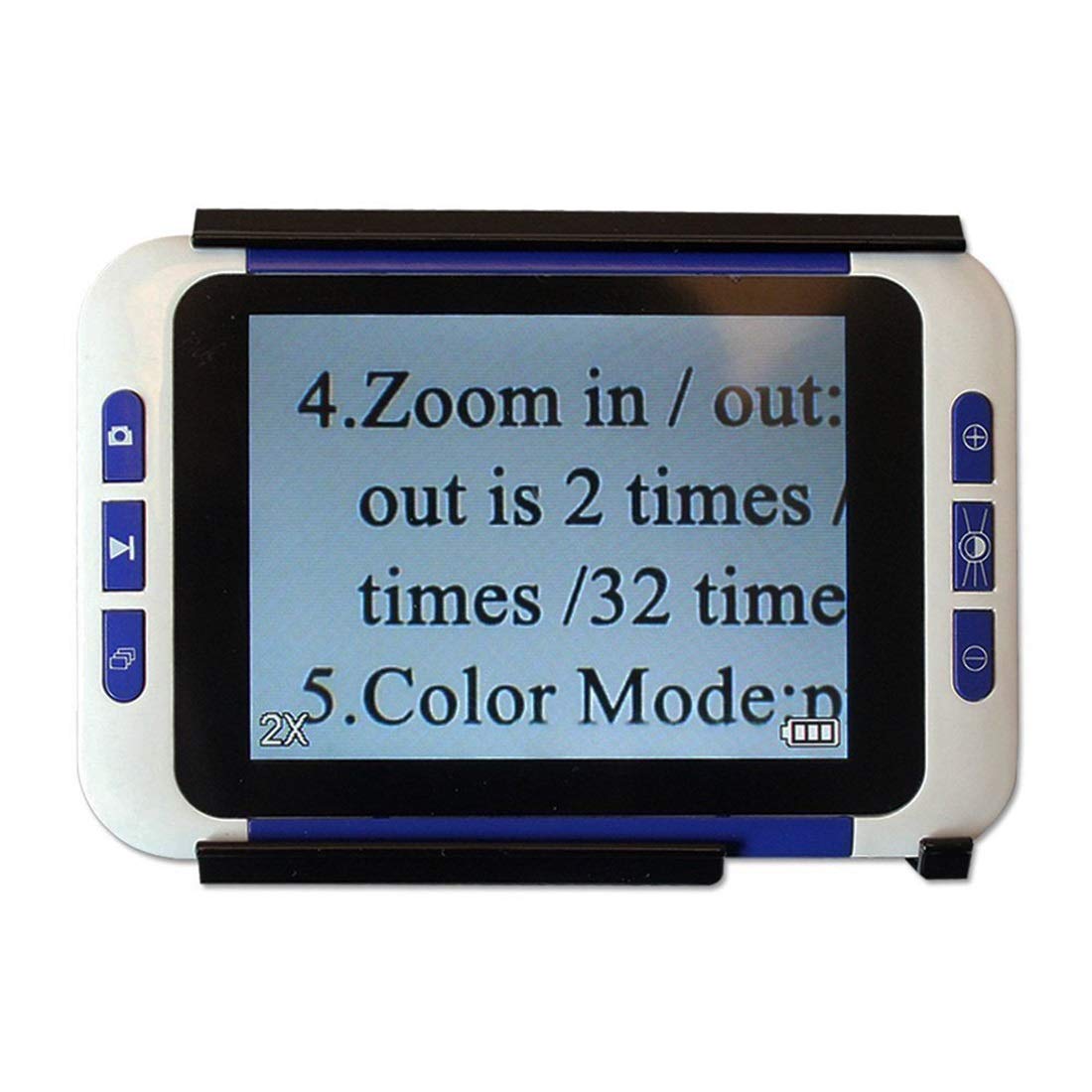 Aide À La Lecture Électronique De Poche 3.5 Pouces Pour La Vision Basse, 2x-32x Zoom, 3 Modes De Couleur SORTIR SORTIE AU TV, Aide Idéal Pour La Lecture, L'écriture, La Visualisation Des Cartes