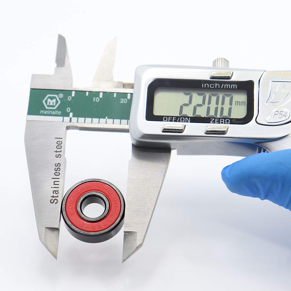 30 Cuscinetti A Sfera 608RS ABEC-9 Per Skateboard E Pattini - Impermeabili, 8x22x7mm - Foto 6