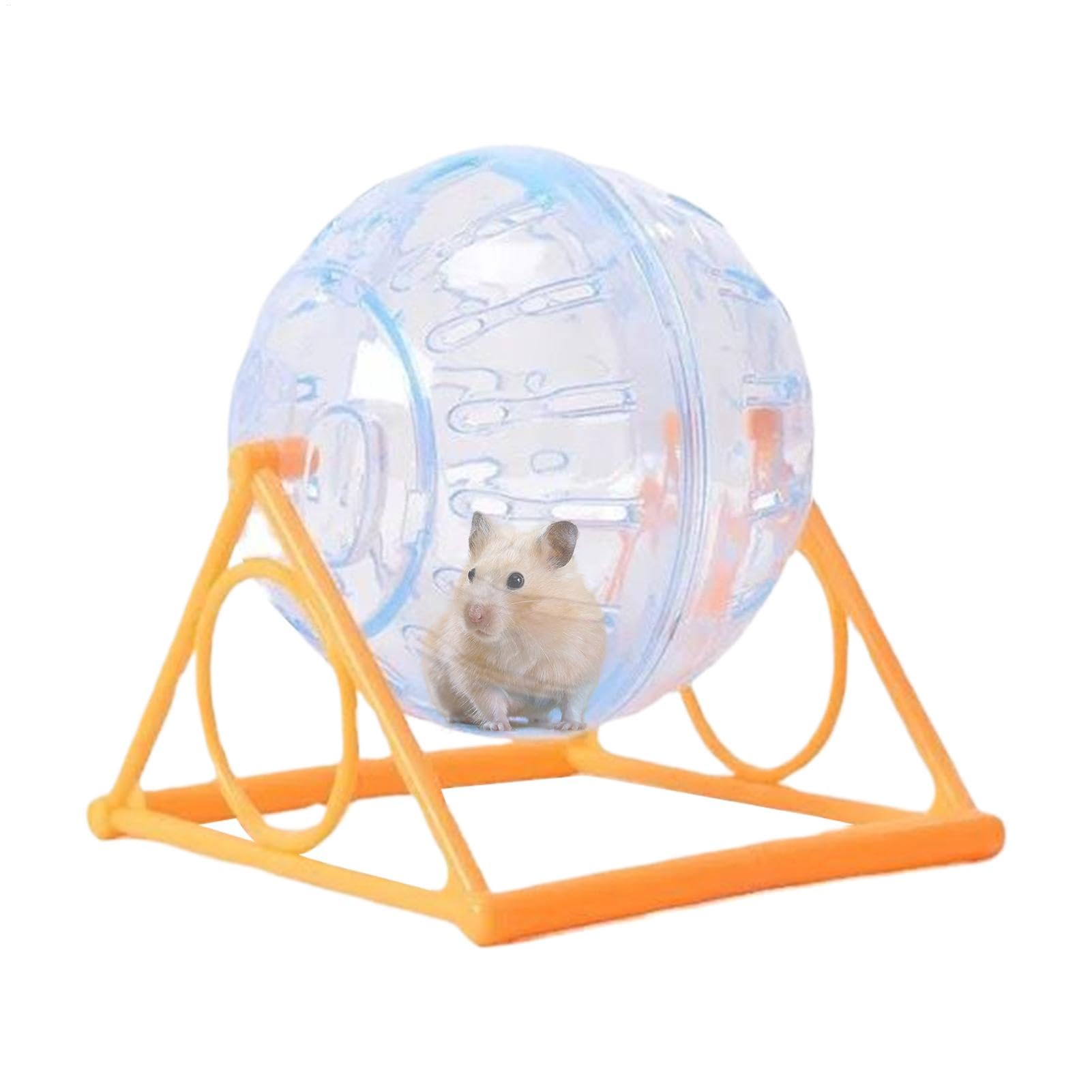 Hamster Wheel with Stand - Detachable Gerbil Running Ball - Small Pets Toys, Cage Accessories for Increase Activity, Playing, Entertainment
