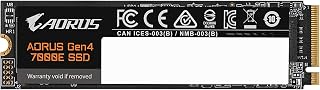 GIGABYTE AORUS Gen4 7000E SSD 1TB PCIe 4.0 NVMe M.2 Internal Solid State Hard Drive with Read Speed Up to 7100MB/s, Write Speed Up to 6100MB/s, AG470E1TB