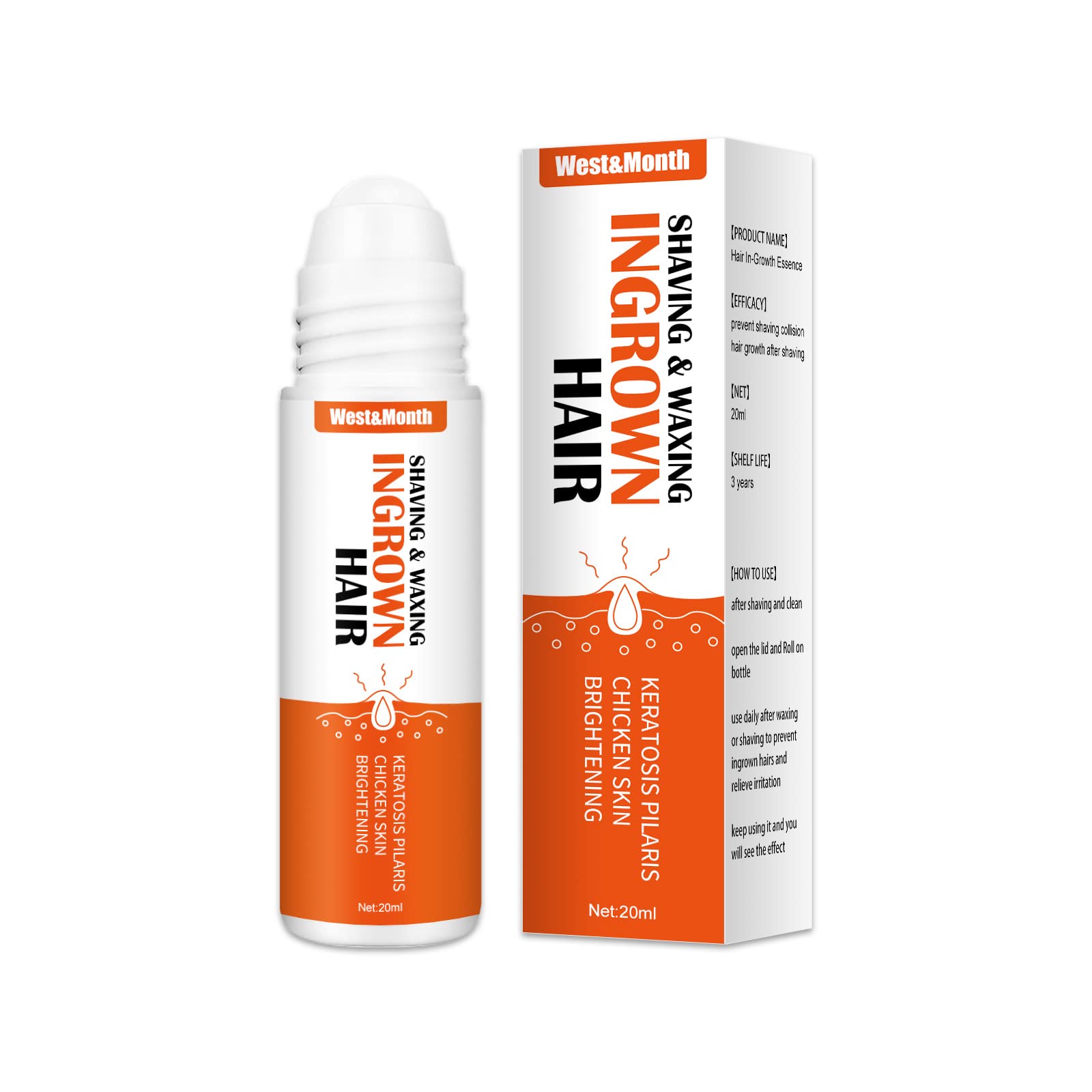 Sponsored Ad – Razor Bump Stopper Solution for Ingrown Hair - Skin Care Treatment for Face, Neck, Bikini Area, Legs and Underarm Area - After Shave Serum for Men and Women