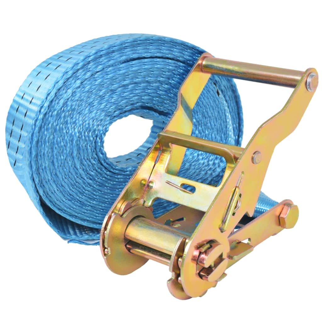 JUDYY Cinghie d'Ancoraggio 10 pz a Cricchetto 2 T 6mx38mm Blu,Cinghie d'Ancoraggio a Cricchetto,Cinghie di Tensionamento-142655