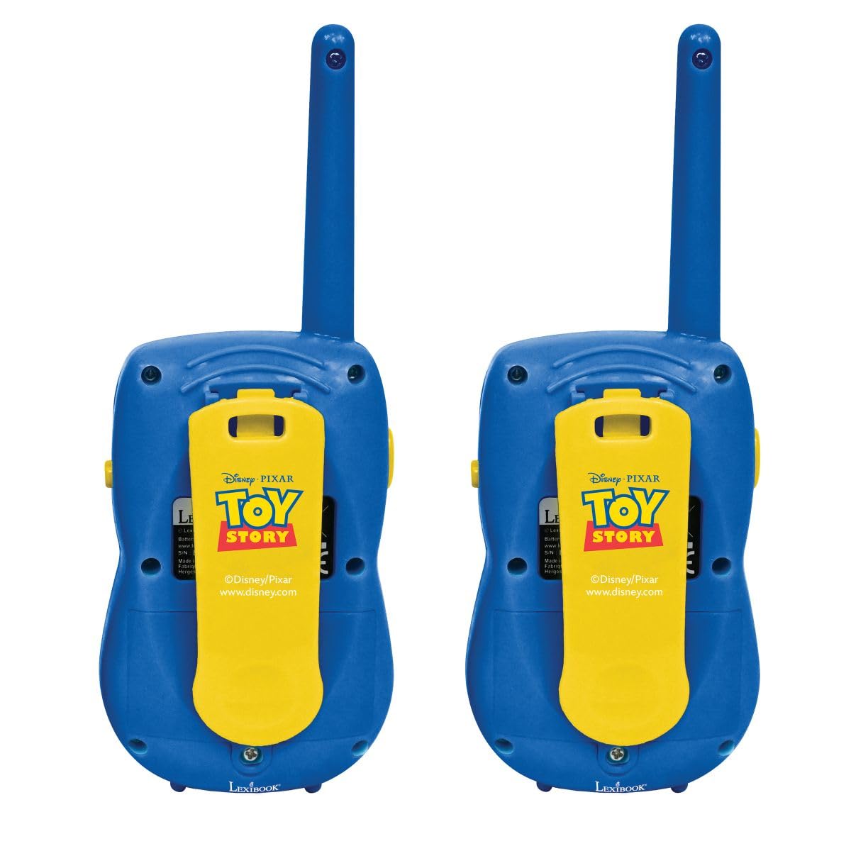 Lexibook, Toy Story Woody Buzz l'Éclair Walkie Talkies, Juego de comunicación para niños, 2 Canales, Clip para cinturón, a Pilas, Azul/Amarillo, TW12TSLXB — view 7