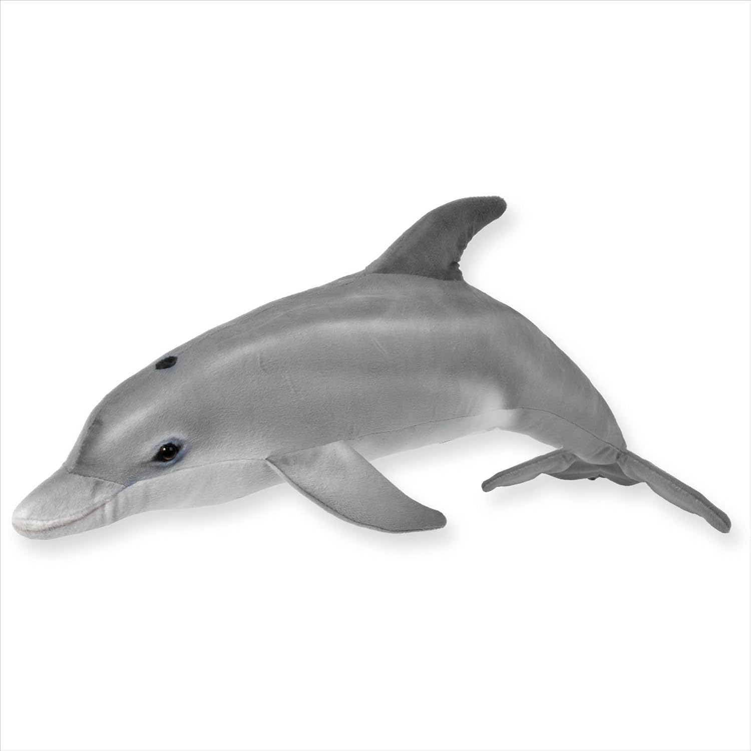 Real Planet 34" Dolphin Plush - Realistic Gray Dolphin Stuffed Animal, Cute Stuff Plush Animals Gift for Kids, Giant Stuffed Animals for Girls Pillows for Kids