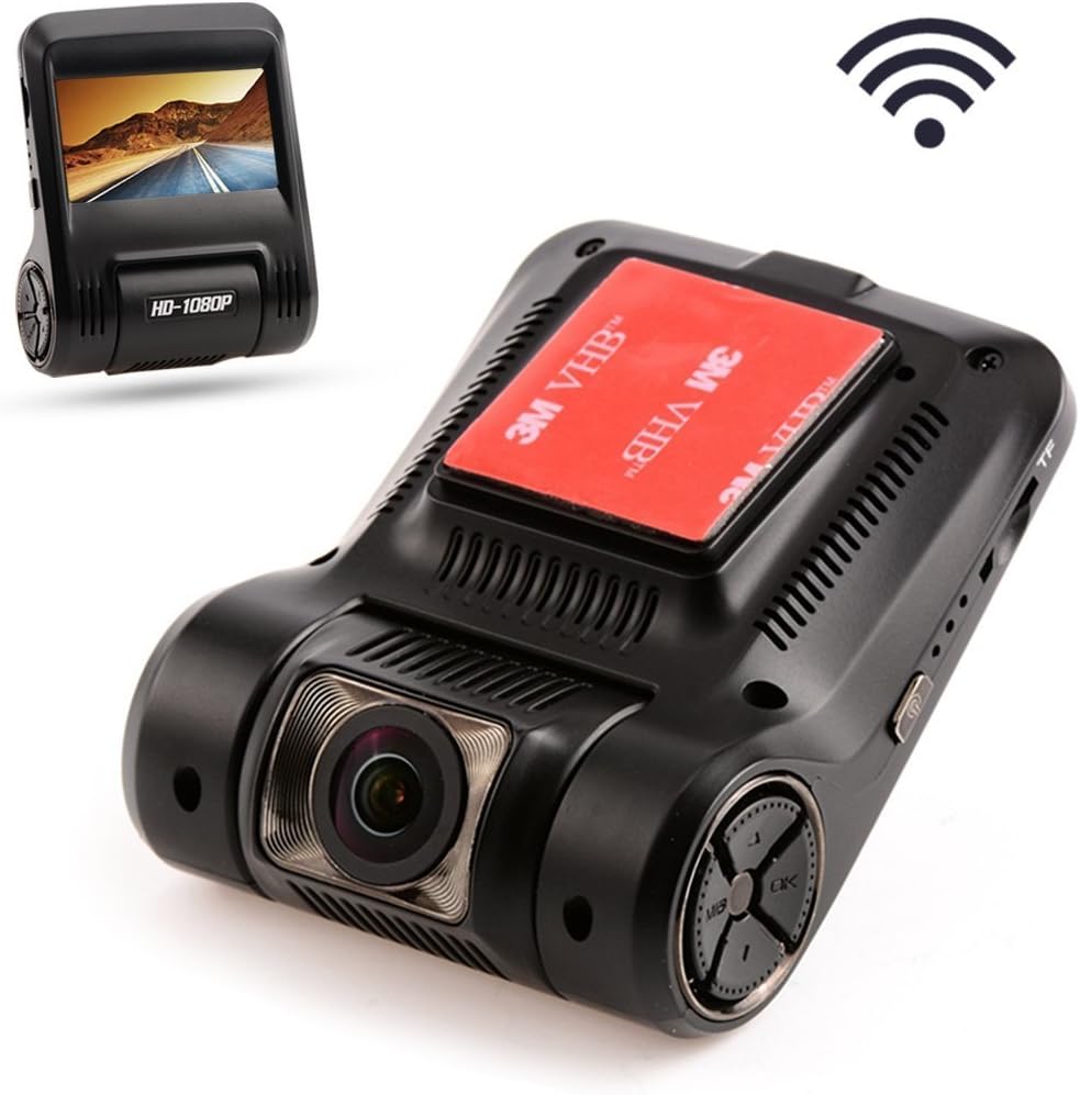 Car Dash Cam, Yuedaer Car Dash Camera Night Vision Car DVR Dashboard Camera Recorder 2.45”LCD FHD 1080P WiFi with Sony Sensor, Wide Angle Lens, Parking Mode, G-Sensor, WDR, Loop Recording, Free App