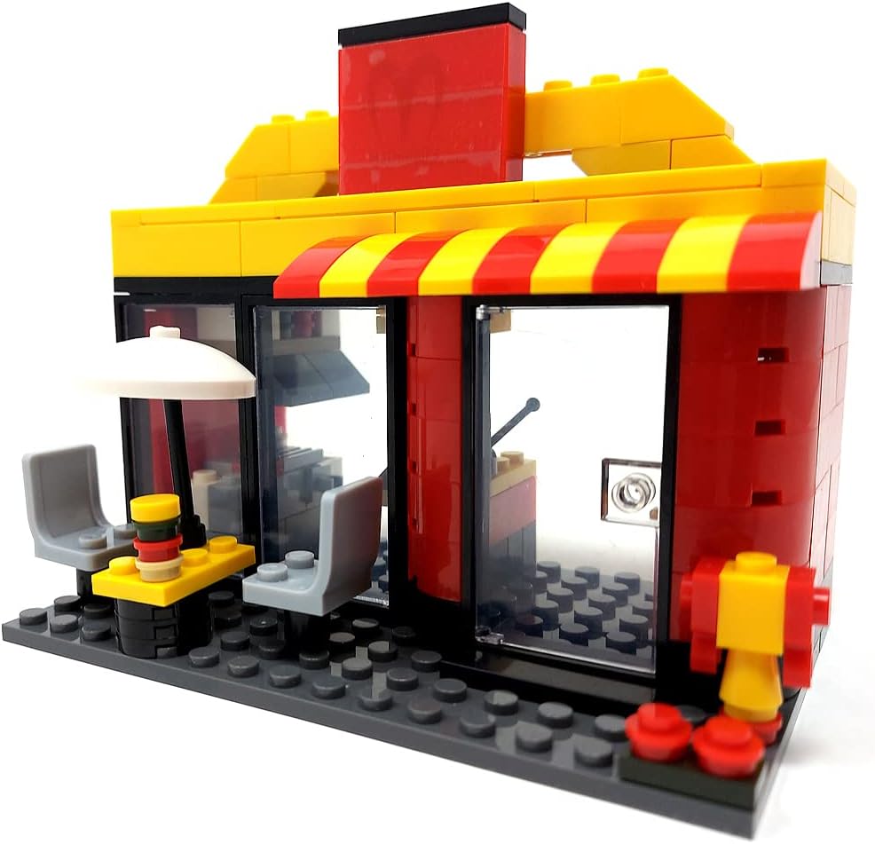 Modbrix City Building Blocks BurgerLaden, 192 Piece Construction Toy