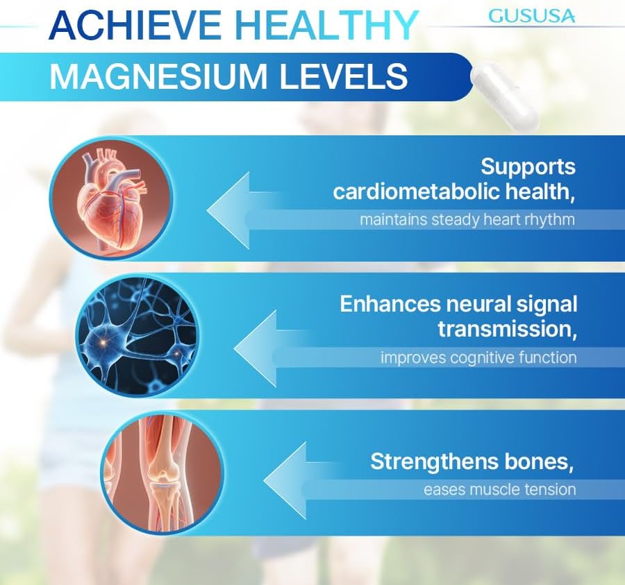 Miniatura 6 de Polvo de glicinato de magnesio, sueño, músculo, corazón y nervio, apoyo tranquilo y sueño para adultos, fácil de absorber, vegano, sin azúcar