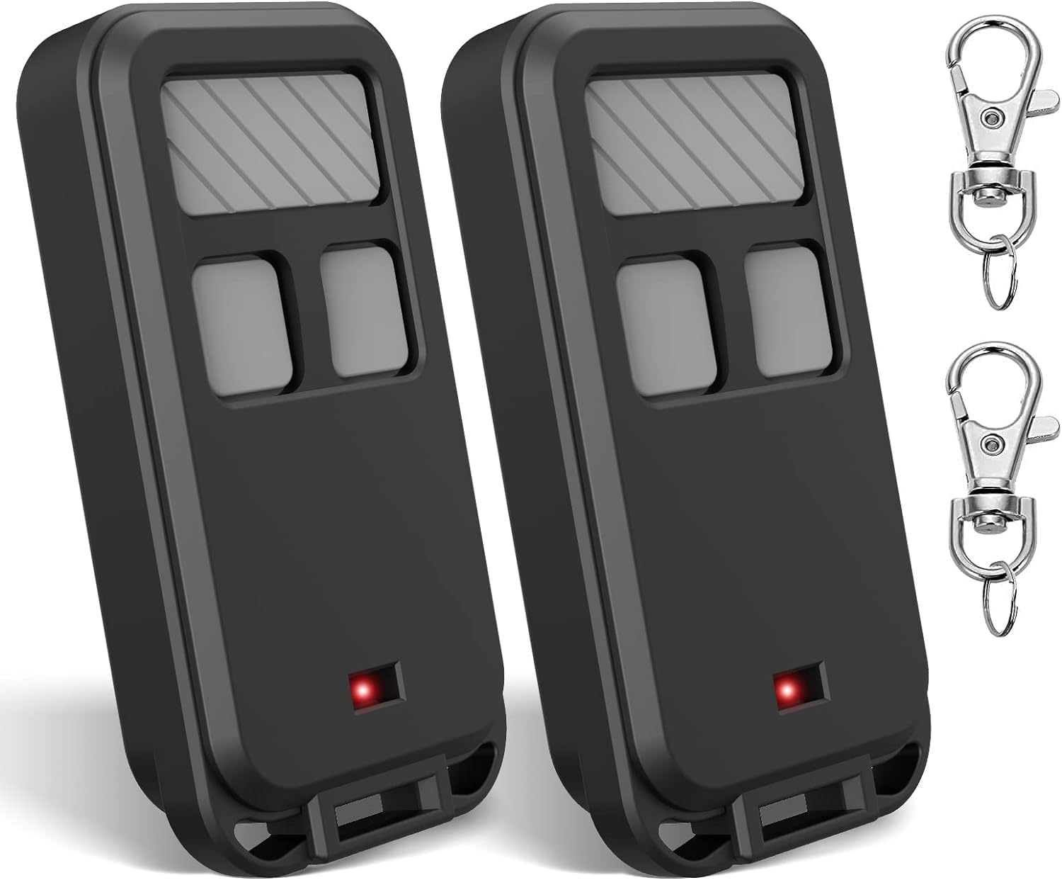 890MAX Garage Door Opener Remote, 2 Replacement for LiftMaster Chamberlain Craftsman, Universal 3-Button Garage Door Opener Remote with Mini Key Chain for Purple Red Yellow Orange Green Learn Buttons