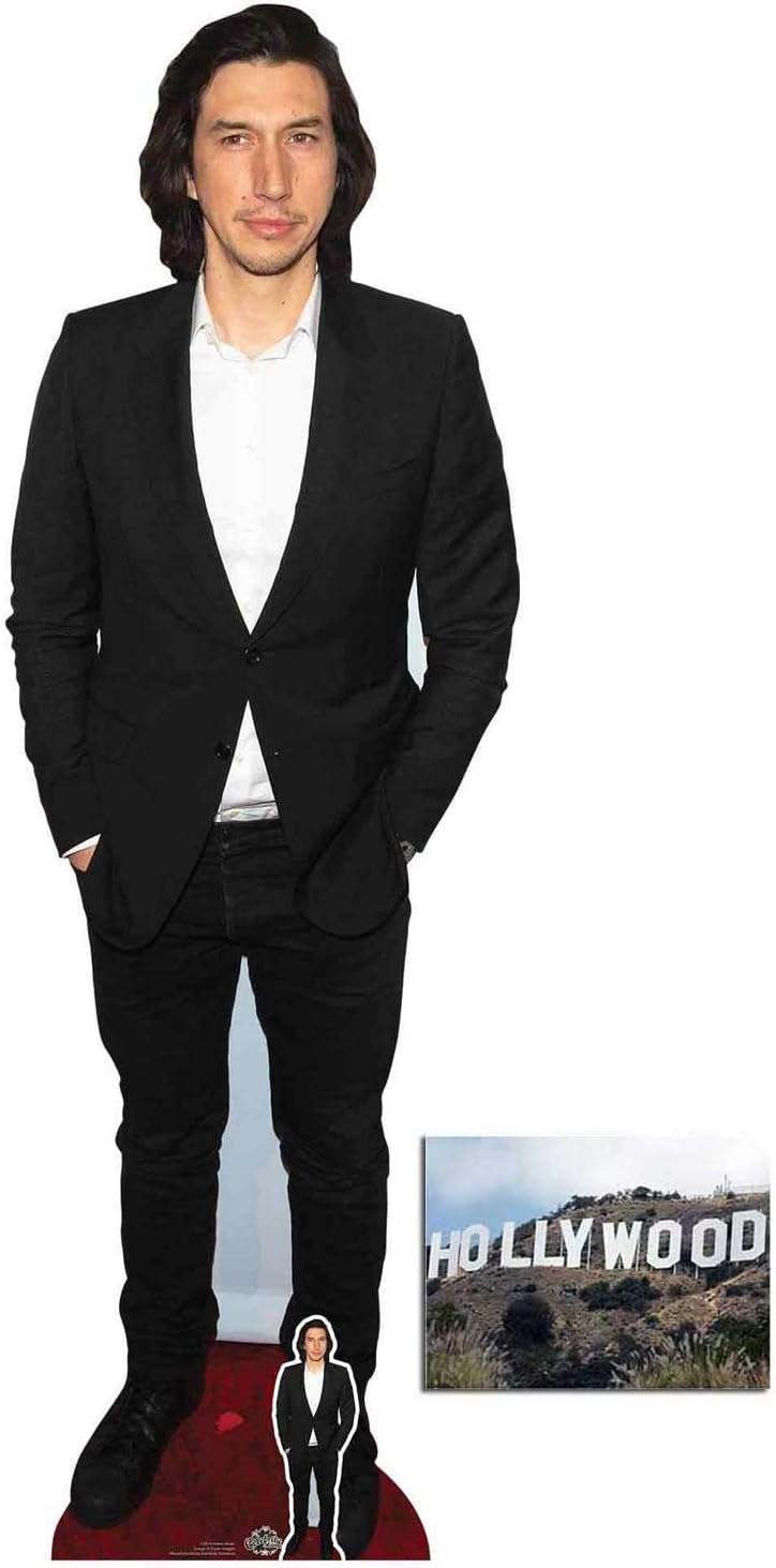 Adam Driver Lifesize Cardboard Cutout/Standee/Stand up, 191cm x 63cm Includes Mini Cutout and 8x10 Photo