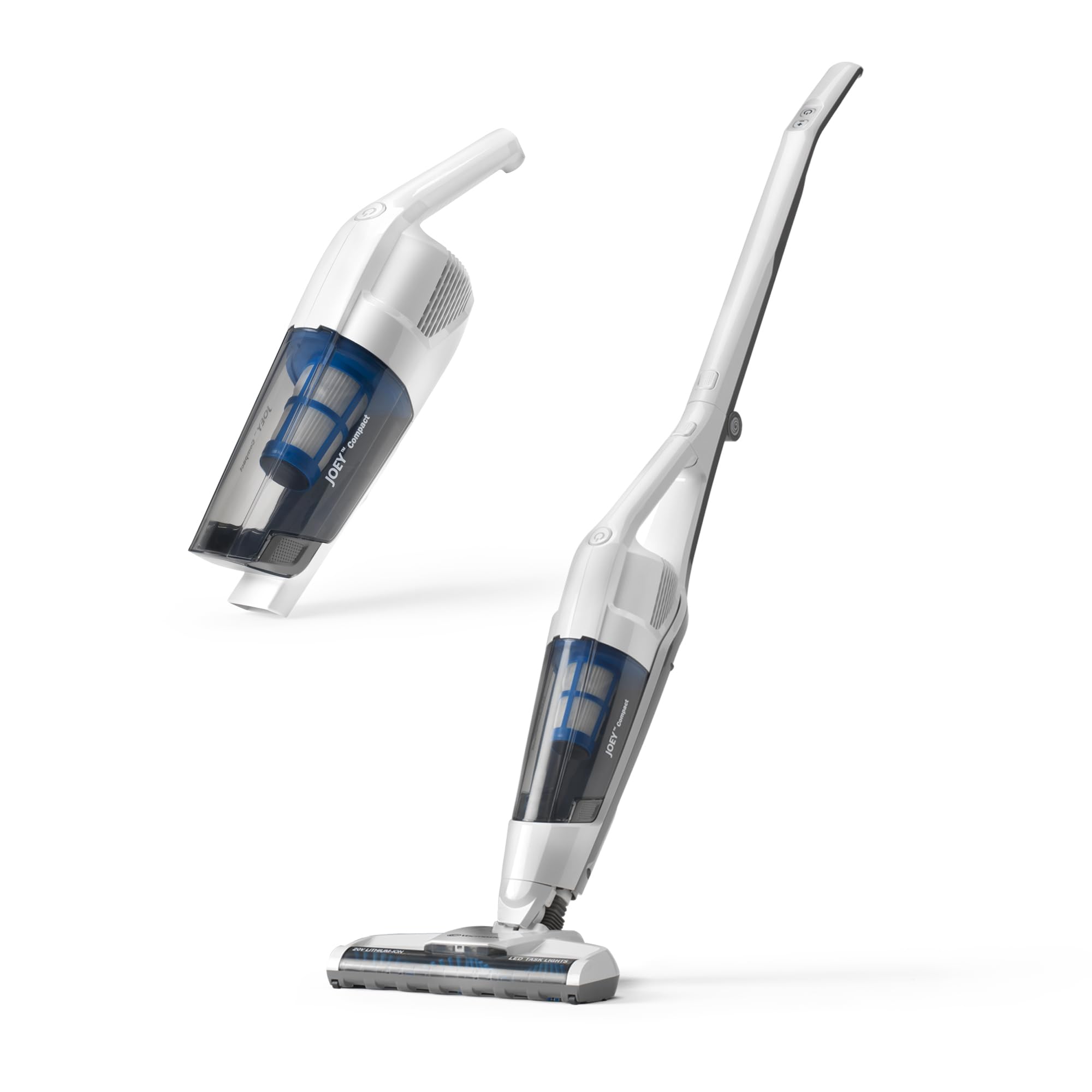 Vacmaster Aspiradora sin Cable 2 en 1 30 min 20V HEPA 13 sin Bolsa Pelo | Filtro HEPA 13, ligero, suelos duros, alfombras, pelo de mascotas, sin bolsa VSD1801EU
