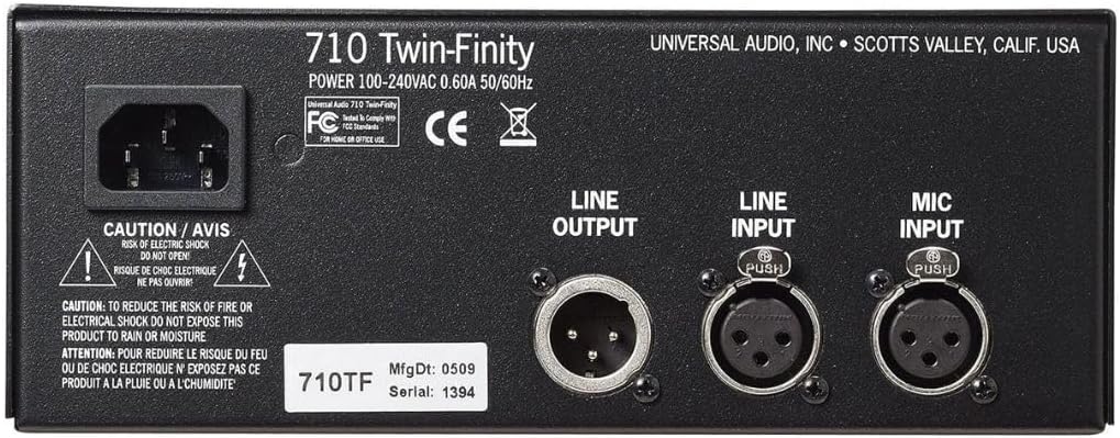 Universal Audio 710 Twin Finity Preamp