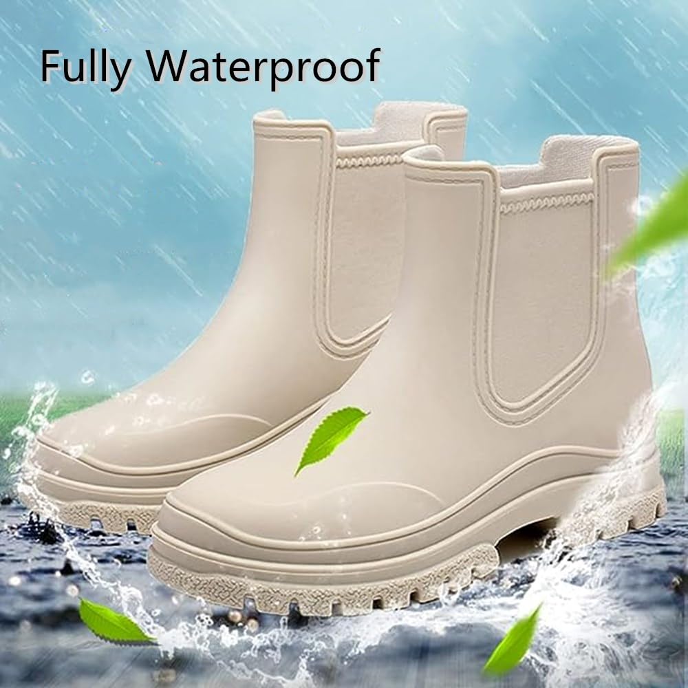 Botas de Agua Impermeable Mujer Niñas Chelsea Wellington Goma