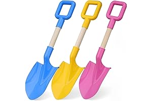 Kids Sand Shovels 16" Long with Durable Wood Handle