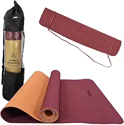 ARIMO Tapete Yoga Mat Antiderrapante TPE Ecológico Biodegradável Todos Os Tipos de Yoga/Pilates 181 x 61 cm x 4 mm