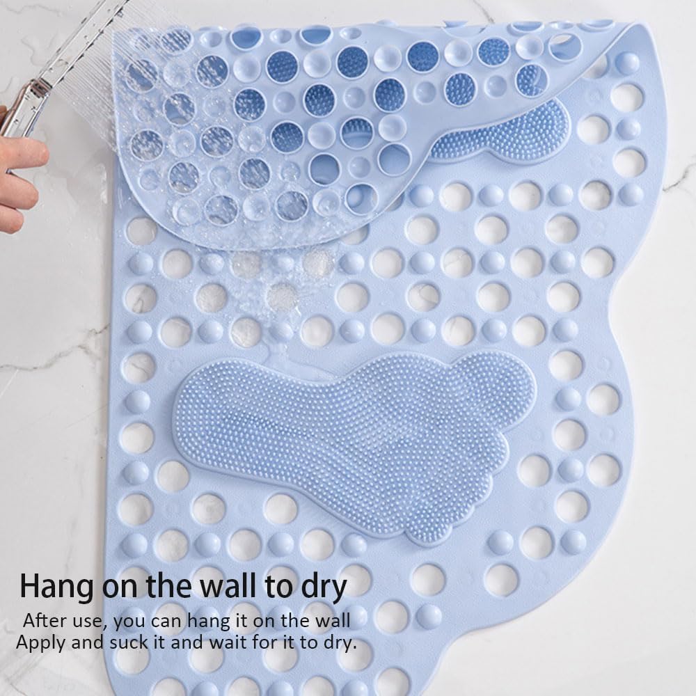 Tapis de Bain/Douche/Salle de Bain Doux avec ventouses puissantes – en Forme de Nuage