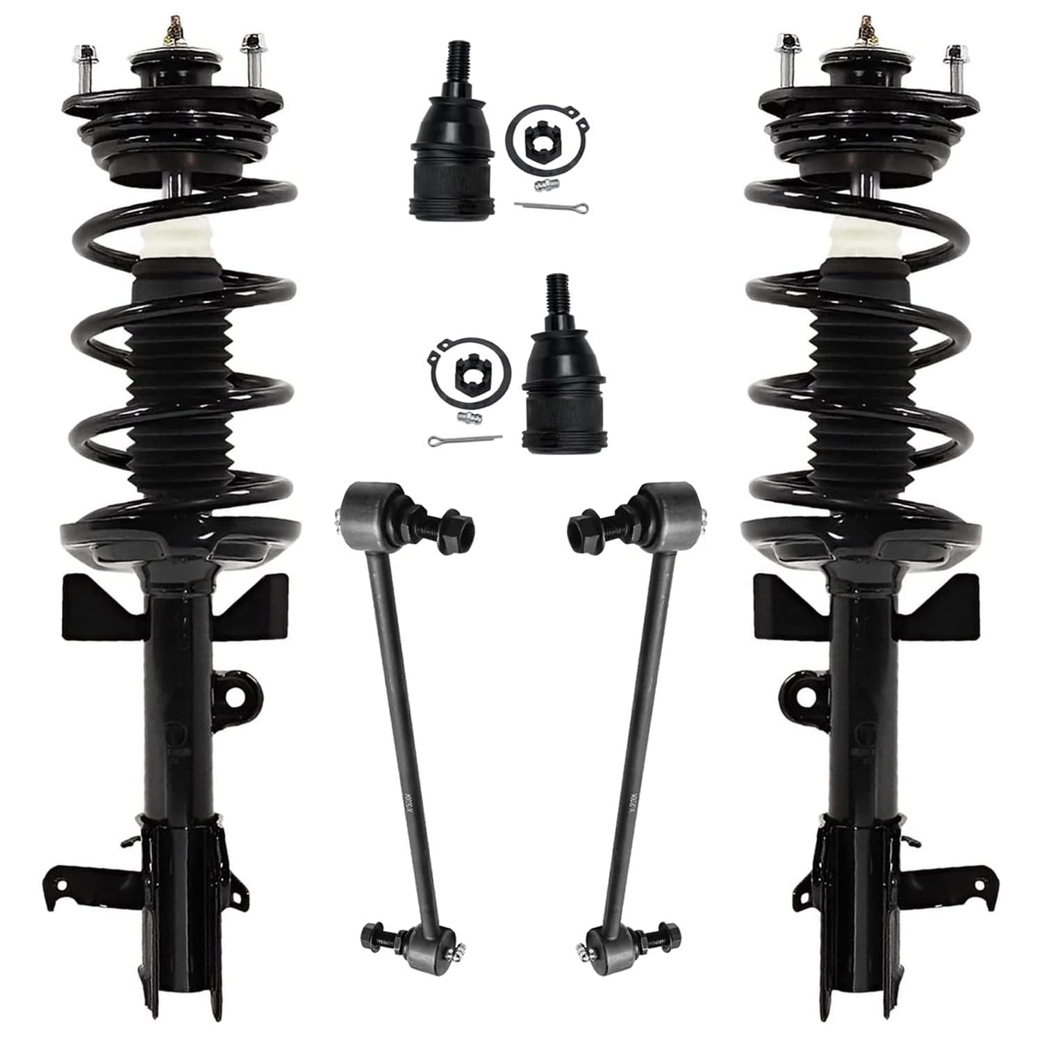 Detroit Axle - 6pc Front Suspension Kit for 2011-2012 Honda Odyssey