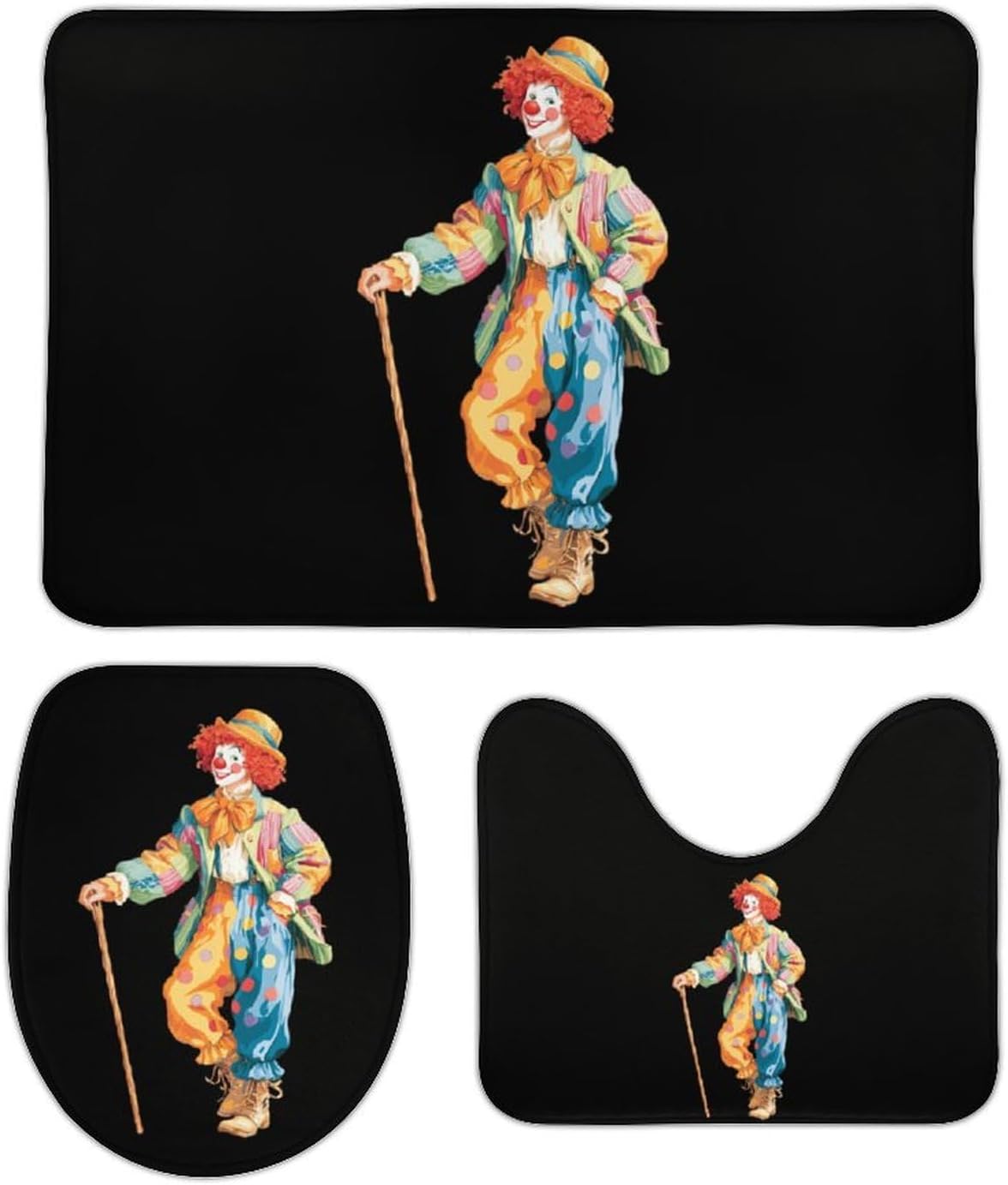 Cartoon Clown Boys Girls Short Sleeve Shirts Graphic T-Shirts Crewneck Casual Printed Tee