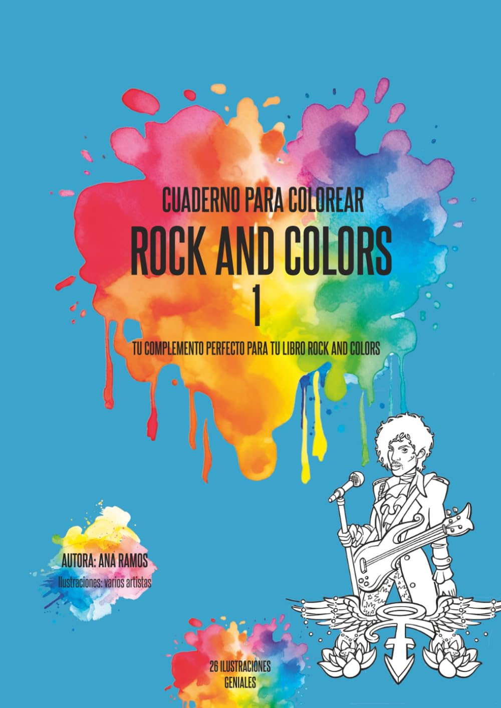 Cuaderno para colorear. Rock And Colors 1: Tu complemento perfecto para tu libro