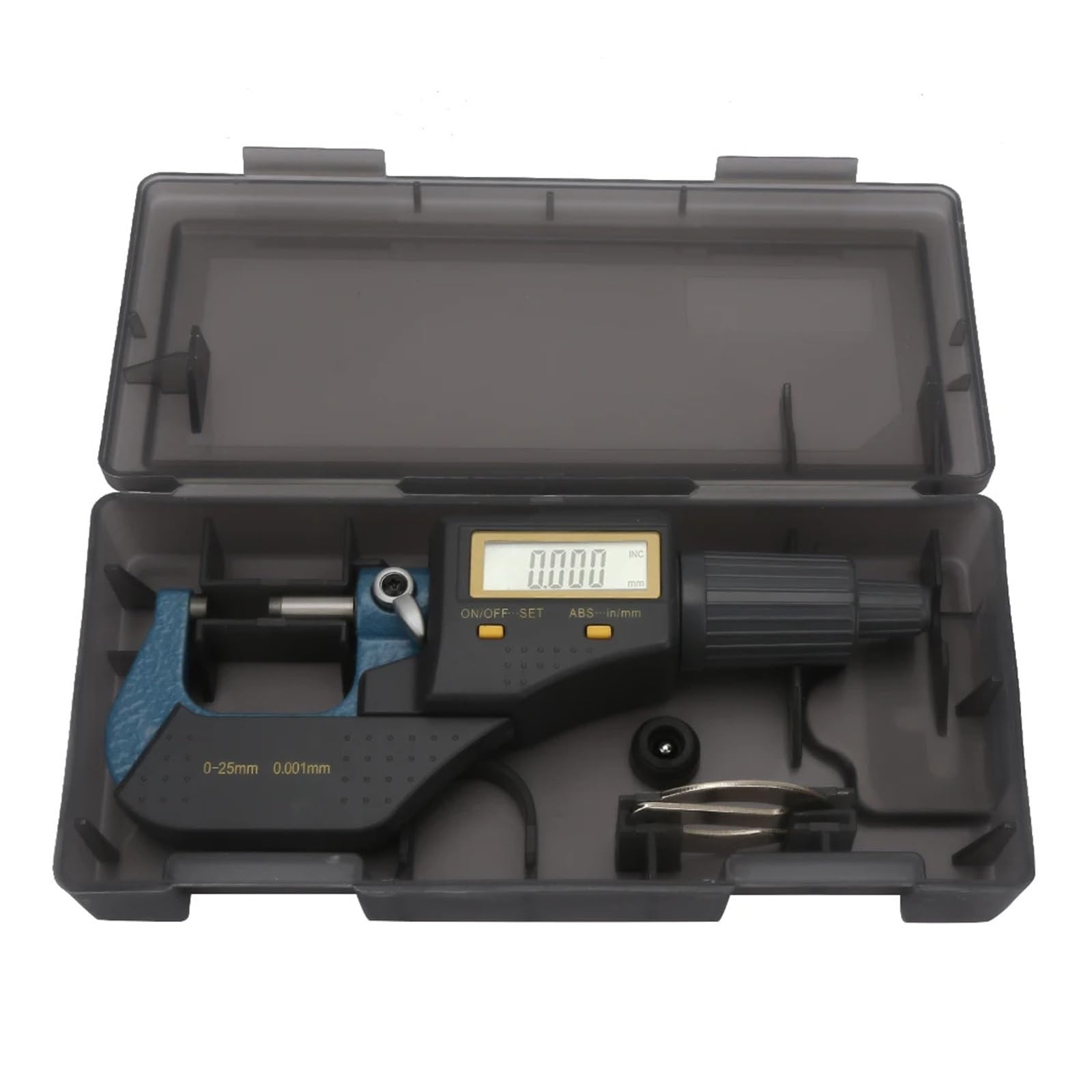Mikrometr cyfrowy elektroniczny do pomiaru średnicy zewnętrznej 0~25 mm 0,001 mm Zmierz wszystko