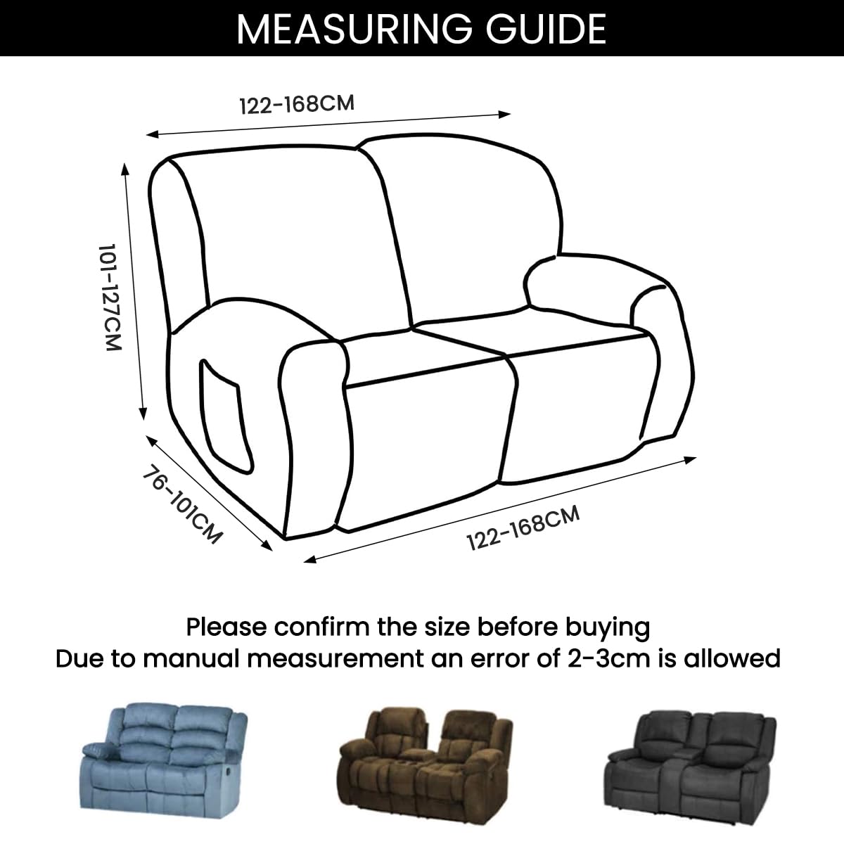 Copripoltrona Universale Per Poltrona Reclinabile - Elasticizzato Con Tasche, Lavabile | Colore Beige - Foto 10