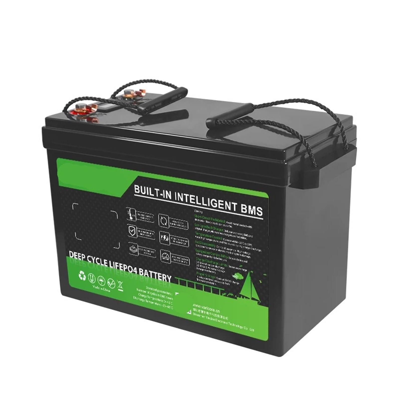 Batteria A Ciclo Profondo, 12 V 340 Ah 100 Ah LiFePO4 12,8 V | Batterie al litio 8000 cicli Camper Camper Carrello da golf Fuoristrada Off-grid Vento solare(24V 100Ah LCD)