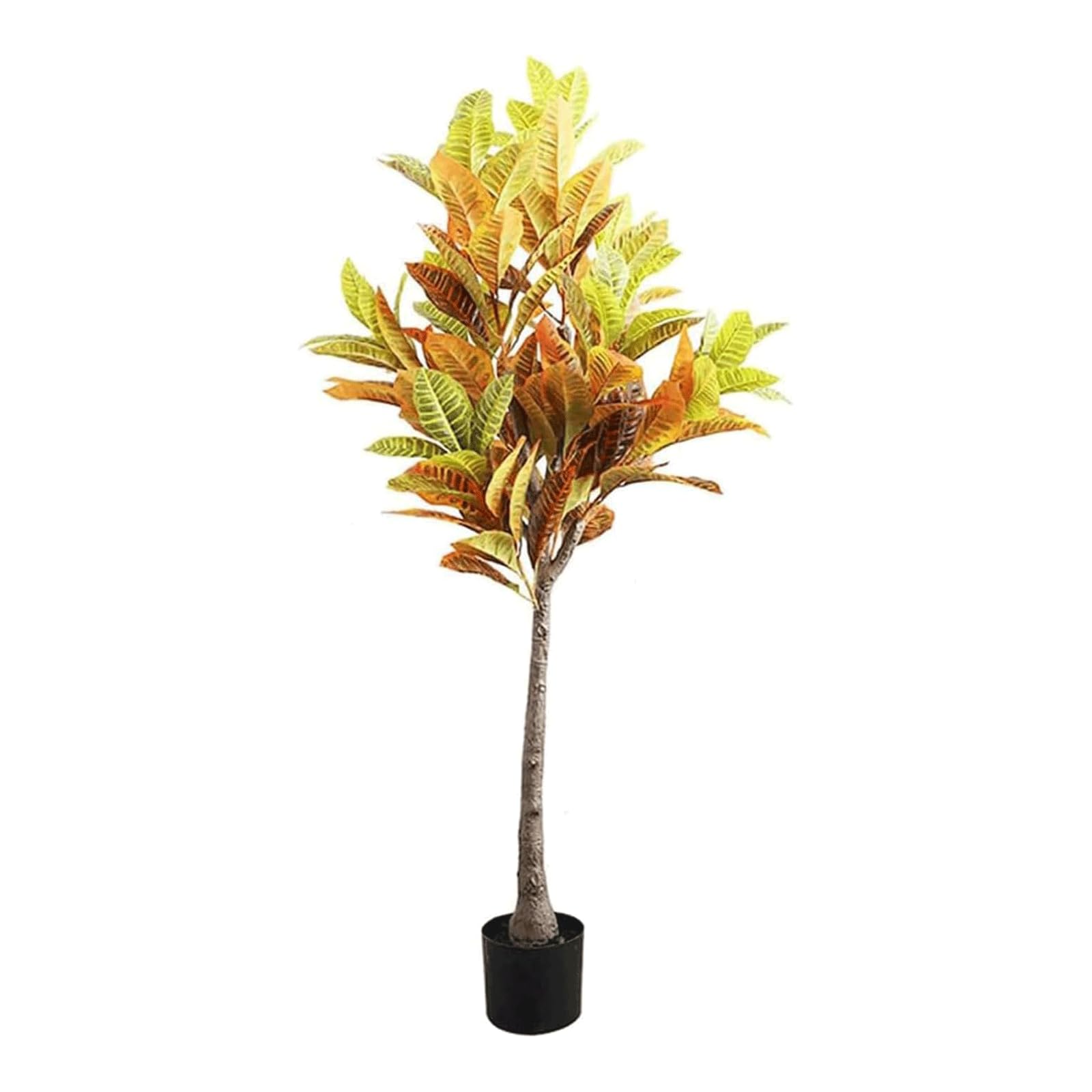 HCZKIUJY 4.9 Ft Artificial Trees Decoration Fake Tree Artificial Green Potted Tree Plastic Bonsai Plants Simulation Green Plant