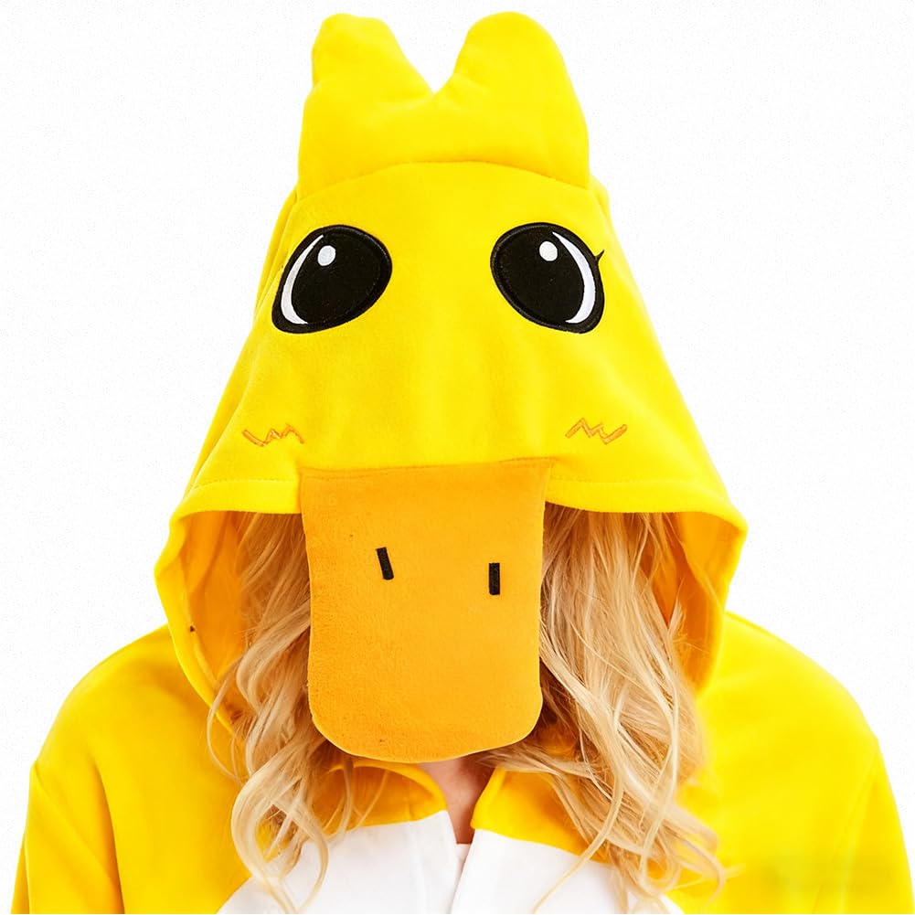 flintronic Unisex zwierzęcy kombinezon dla dorosłych, piżama dla dorosłych, bielizna nocna na Halloween, Boże Narodzenie, cosplay, przyjęcie, kostium, z kapturem, odzież domowa
