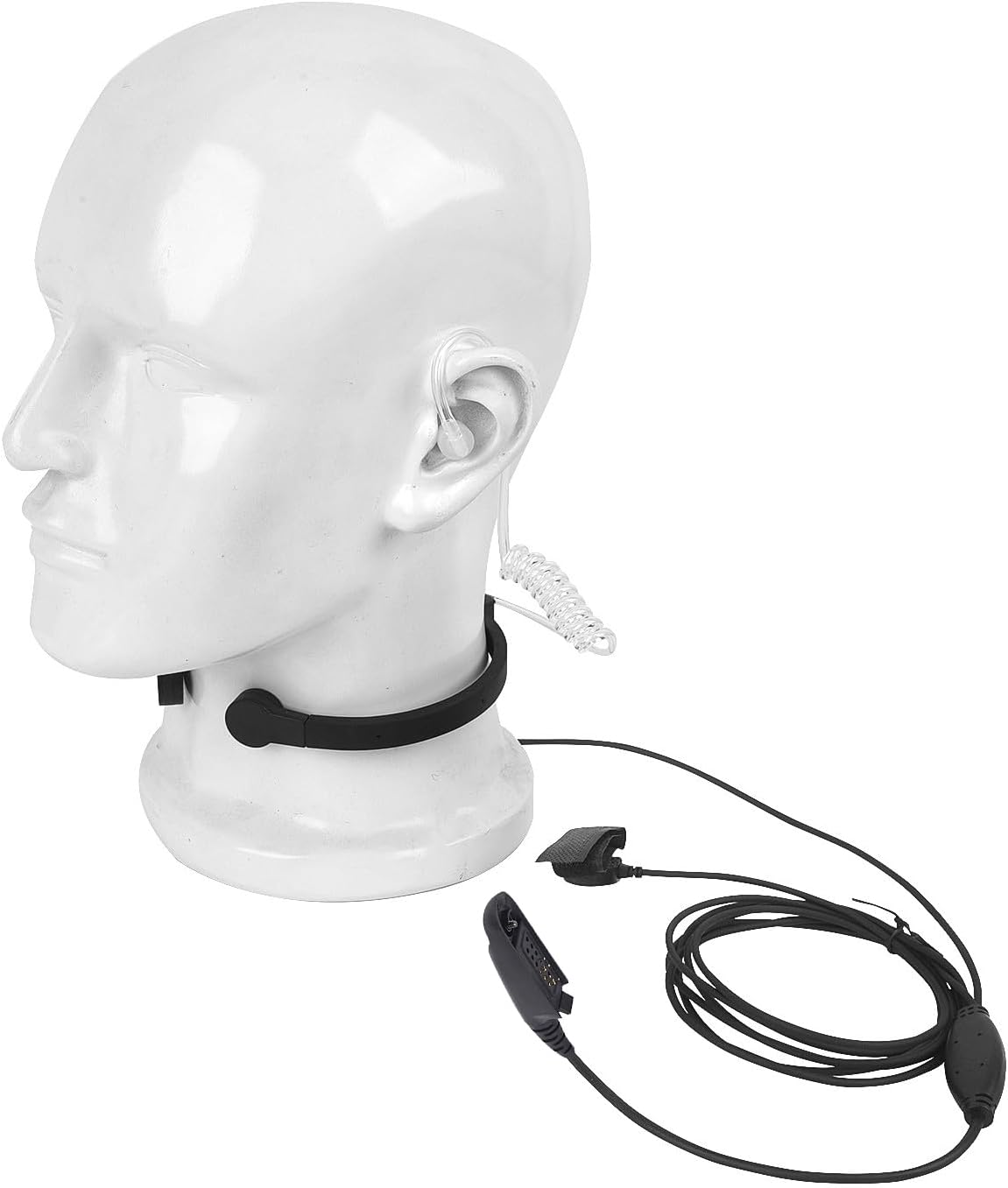 Throat Microphone with Tube Earpiece Finger PTT for Motorola Radio GP328 GP338 GP340 GP380 HT750 HT1250 HT1550 MTX850 MTX850LS MTX950 MTX8250 MTX9250 PR860 PRO5150 PRO7150 PRO9150 PTX700 PTX760