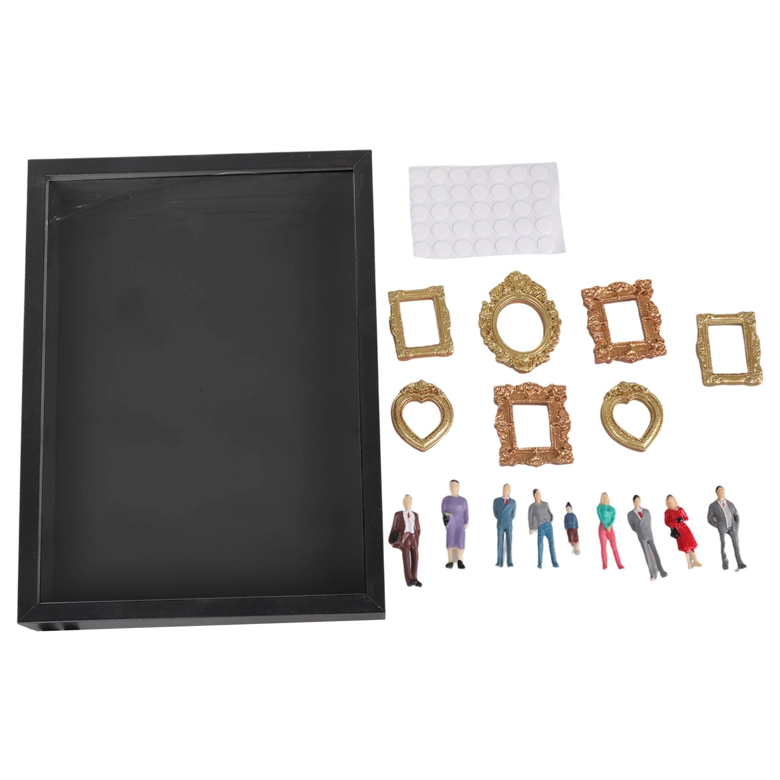 our fave Family Memory Frame Set Miniature Museums with Lights and Tiny Accessories Creative Photo Box Miniature Display Case with Optional Lighting & Figurines for Memories