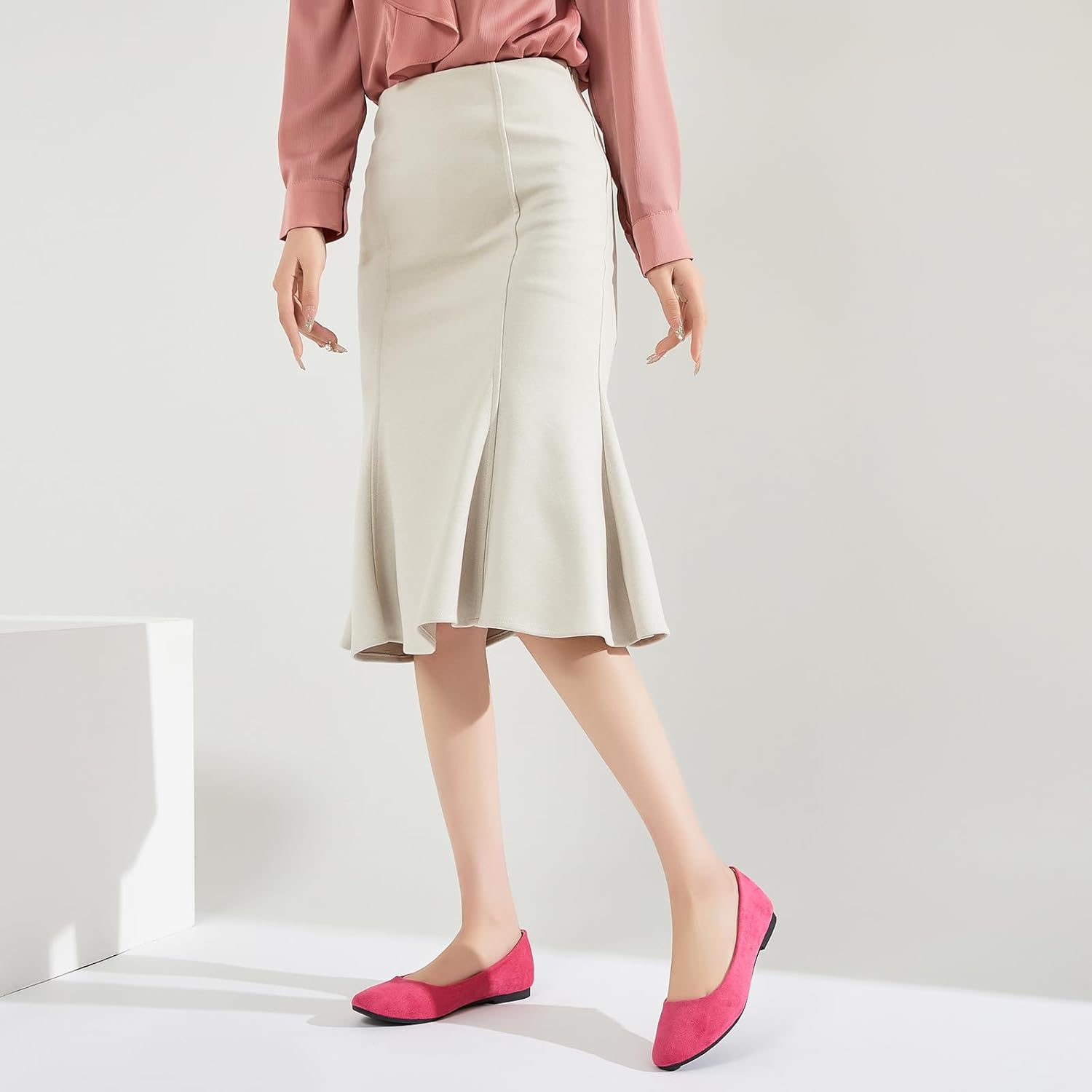 Shupua Flats for Women Round Toe Flat Shoes Dressy Black Ballet Flats Comfortable Womens Dress Shoes Ballerina Flats for Work - Image 9