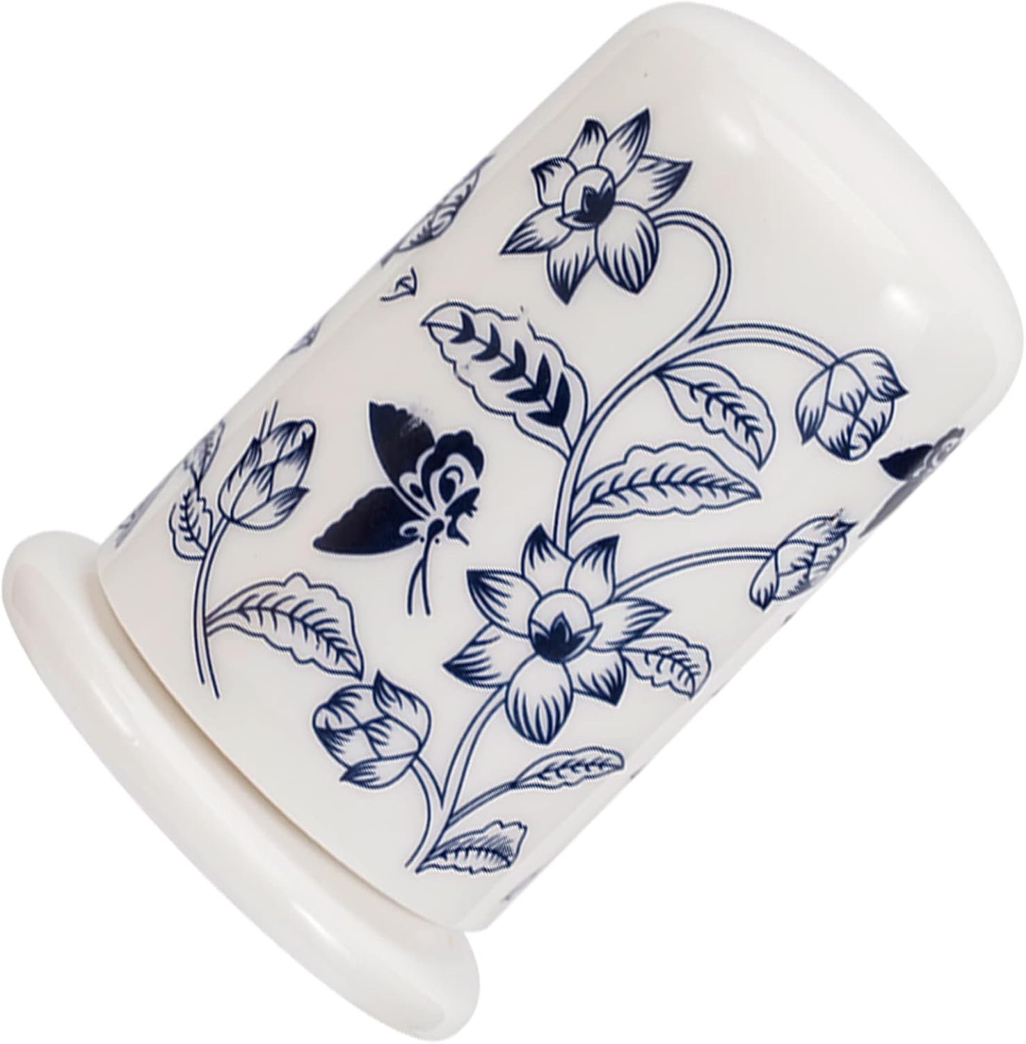 2pcs Ceramic Toothpick Holder Jar Lid Refillable Toothpick Tube for Storage Container