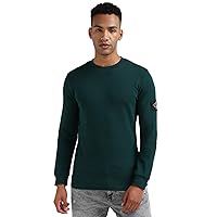 Calvin Klein Uomo Maglietta Maniche Lunghe Badge Waffle Basic