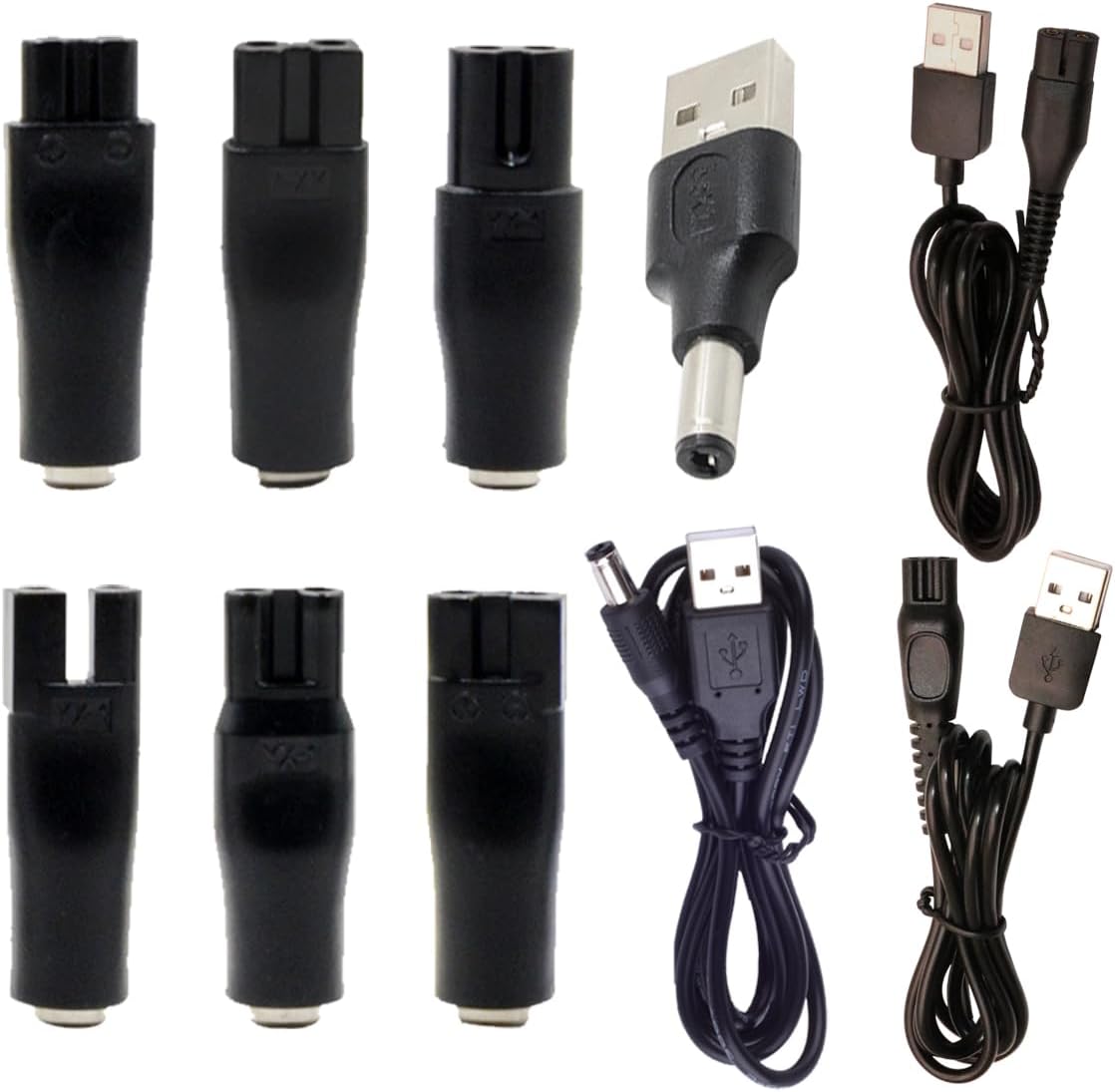 Power Cord 5V Replacement Charger USB Adapter is Suitable for a Variety of Electric Hairdressers, shavers, purifiers, Table Lamps and Others 5521 Adapter hq8505 A00390 Charging line
