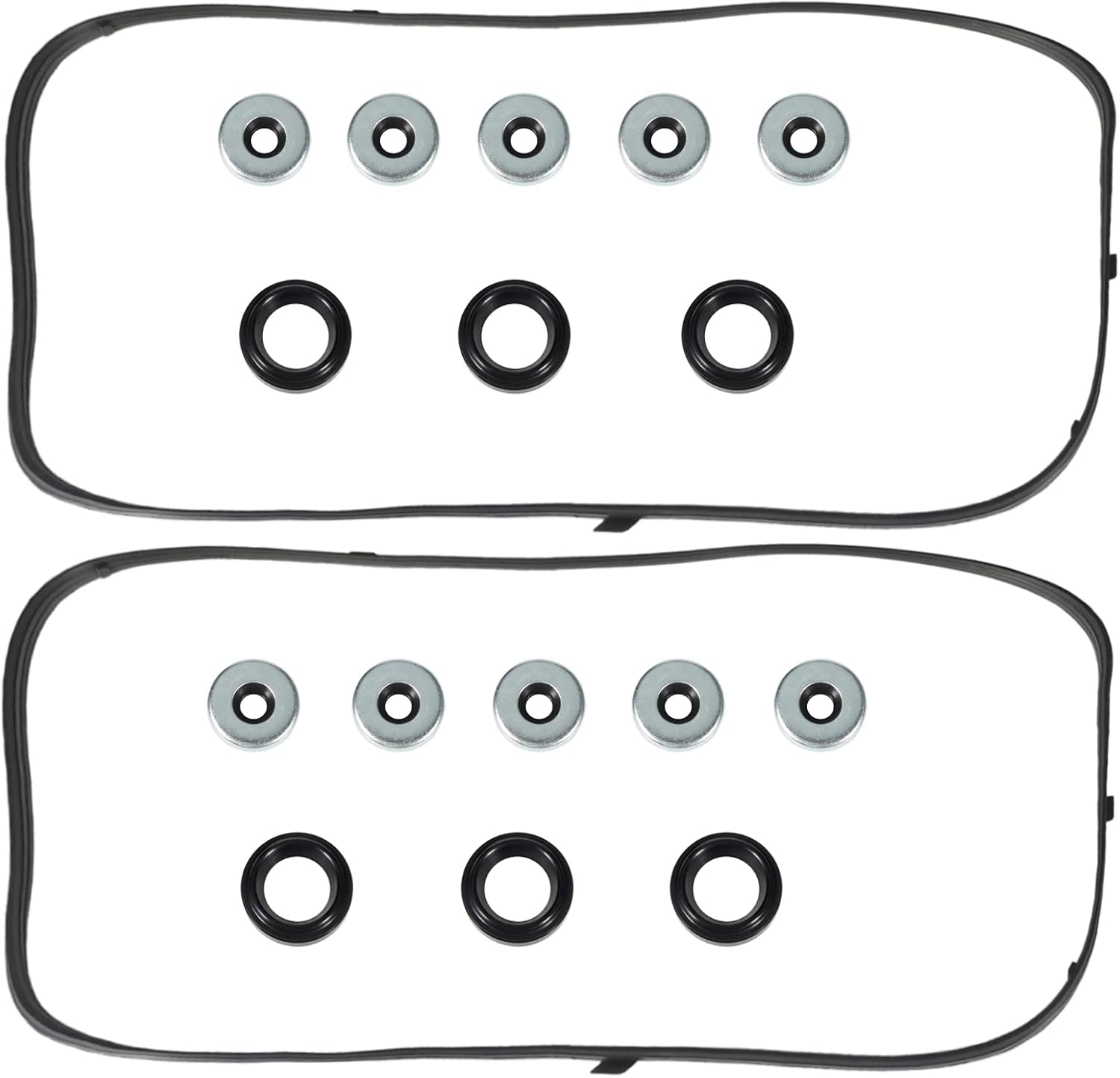 Wollvon Valve Cover Gasket Set (compatible with select Honda/Acura 3.0L–3.7L V6)