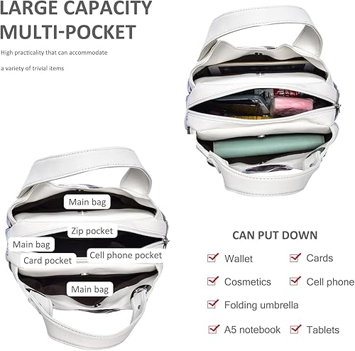 Miniatura 4 de NICOLE & DORIS Bolsos de moda para mujer, bolsos elegantes con asa superior para mujer, bolsos de hombro florales de cuero PU